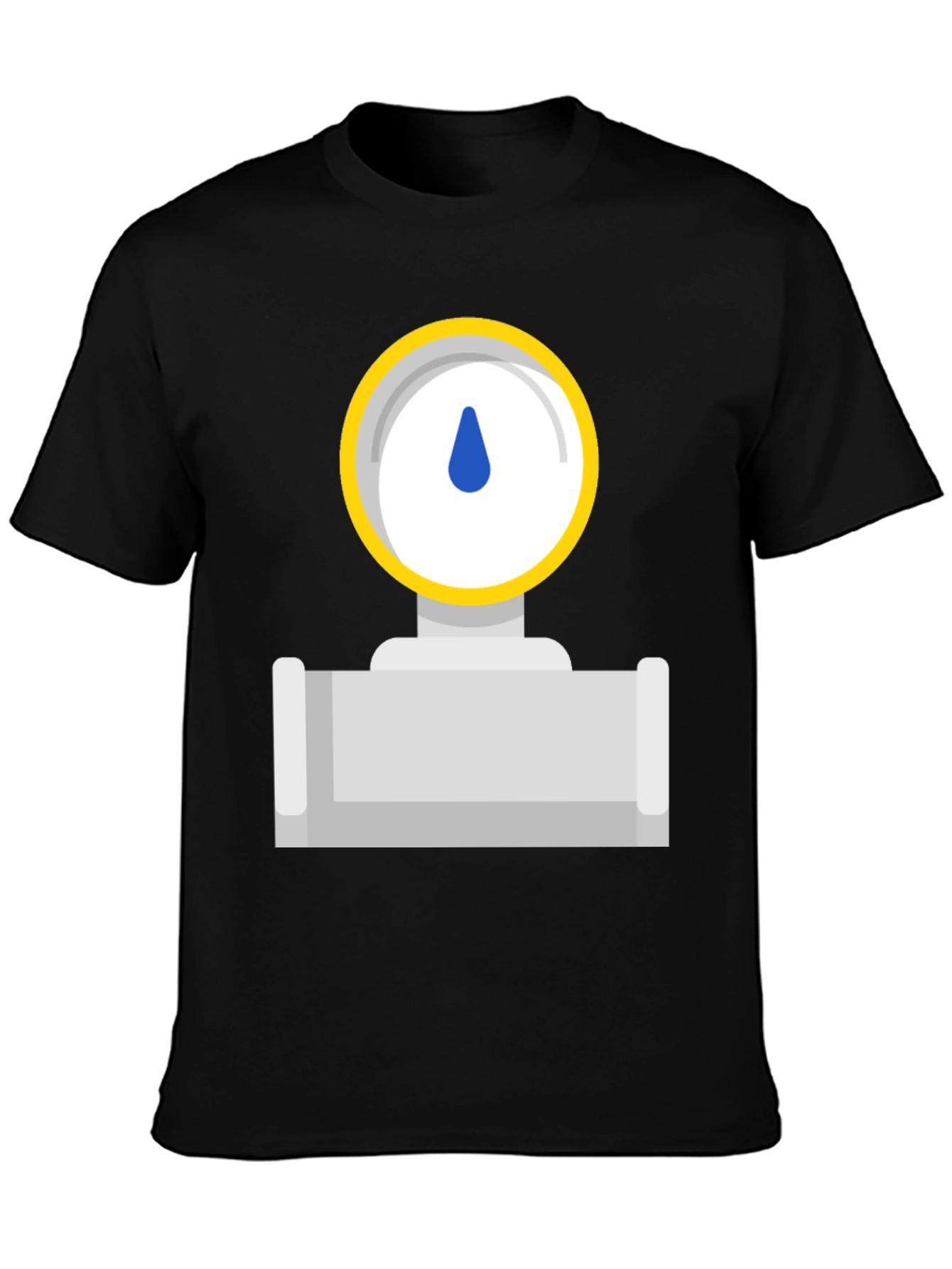 Gauge Graphic Tee - Black Cotton T-Shirt