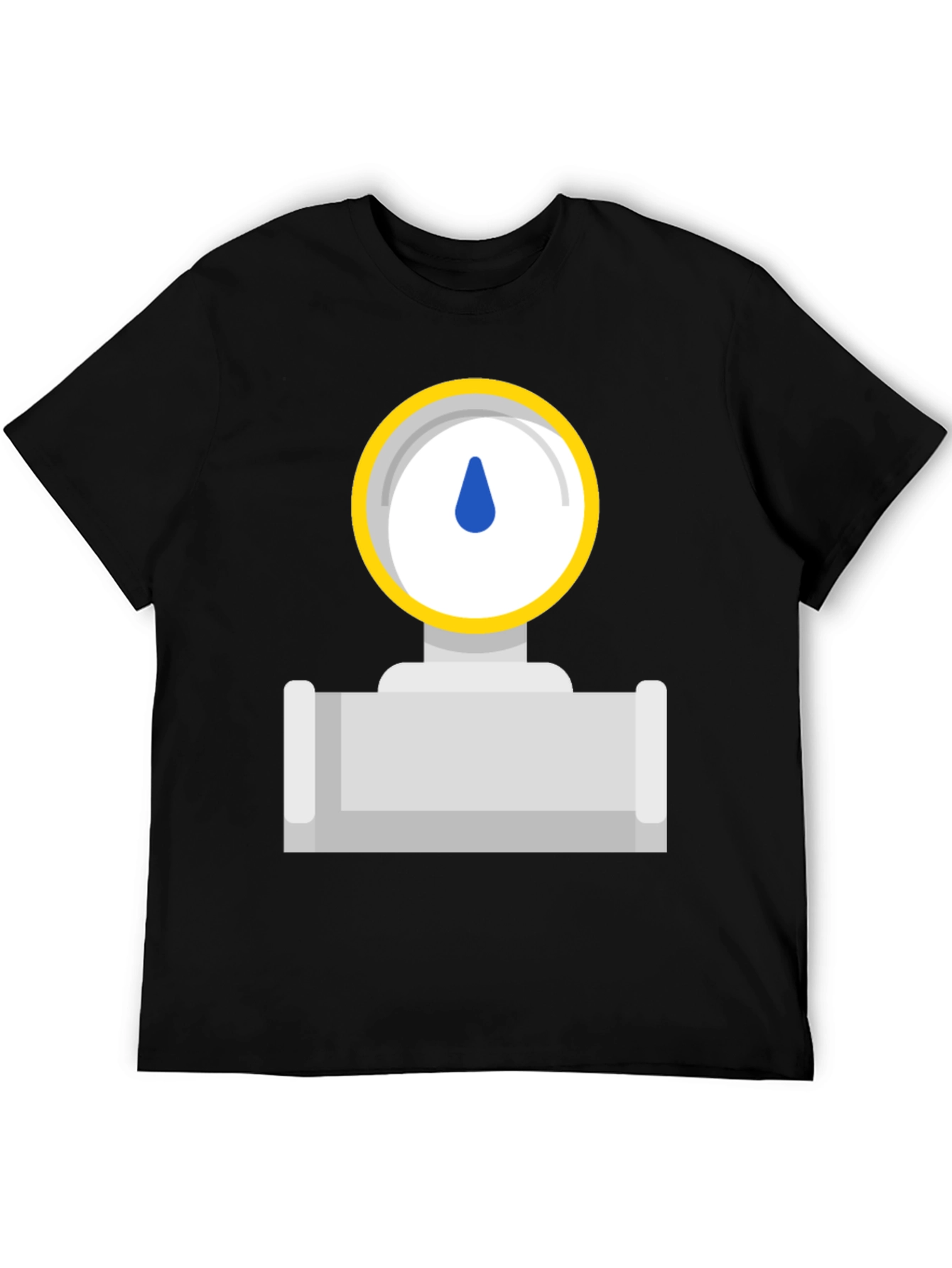 Gauge Graphic Tee - Black Cotton T-Shirt