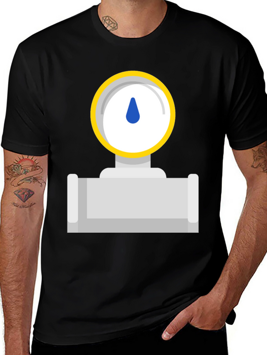 Gauge Graphic Tee - Black Cotton T-Shirt