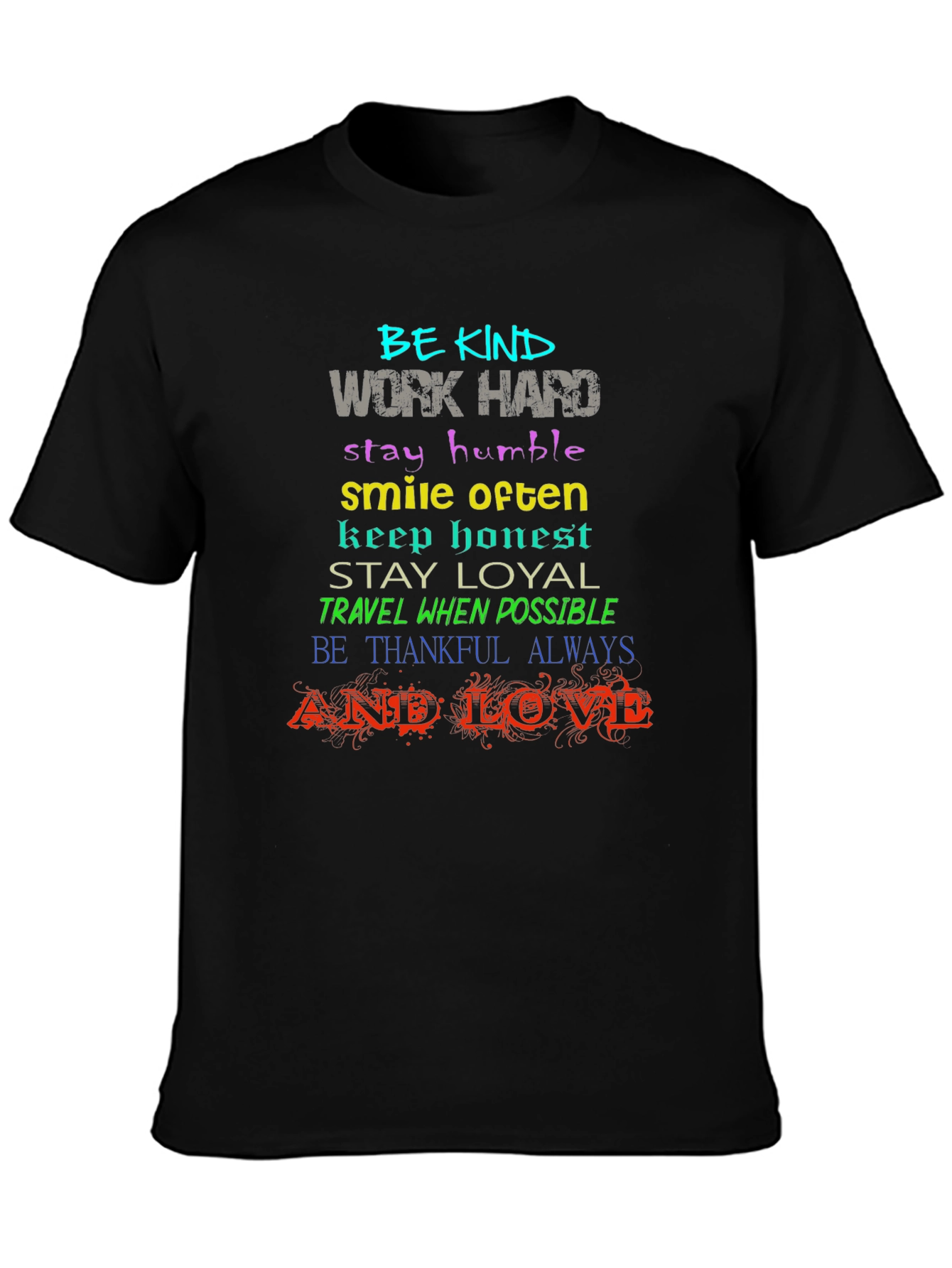 Be Kind T-Shirt Motivational Graphic Print Tee