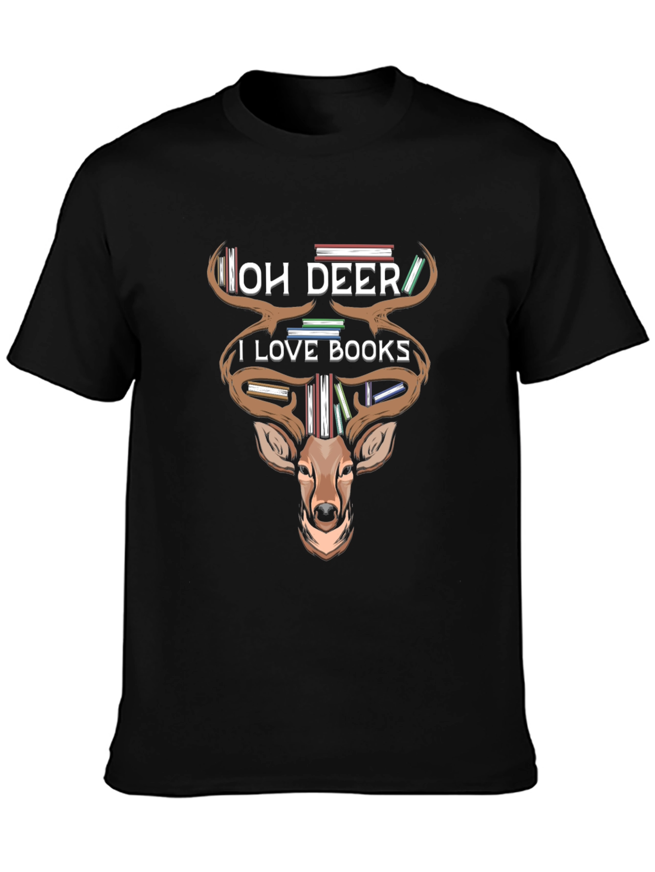 Oh Deer I Love Books T-Shirt