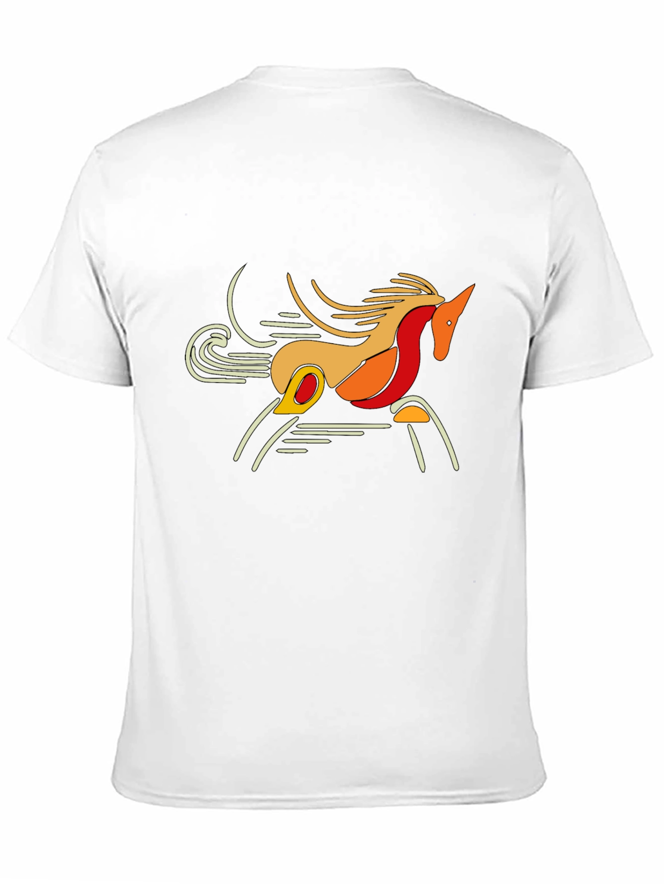 Abstract Horse Graphic T-Shirt