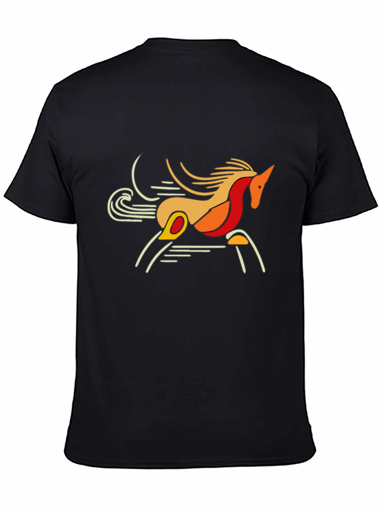 Abstract Horse Graphic T-Shirt