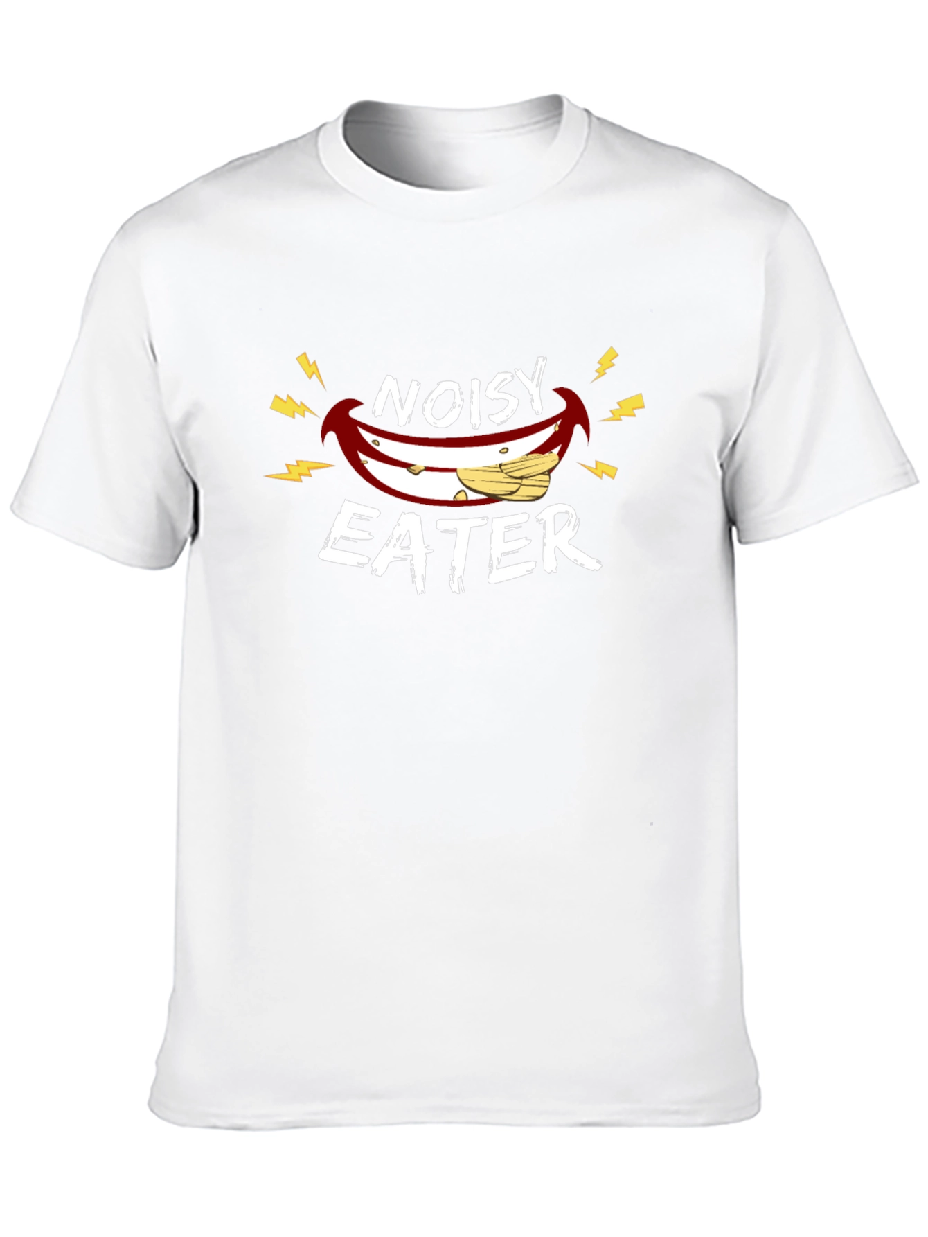 Noisy Eater Graphic Tee - Black Cotton T-Shirt