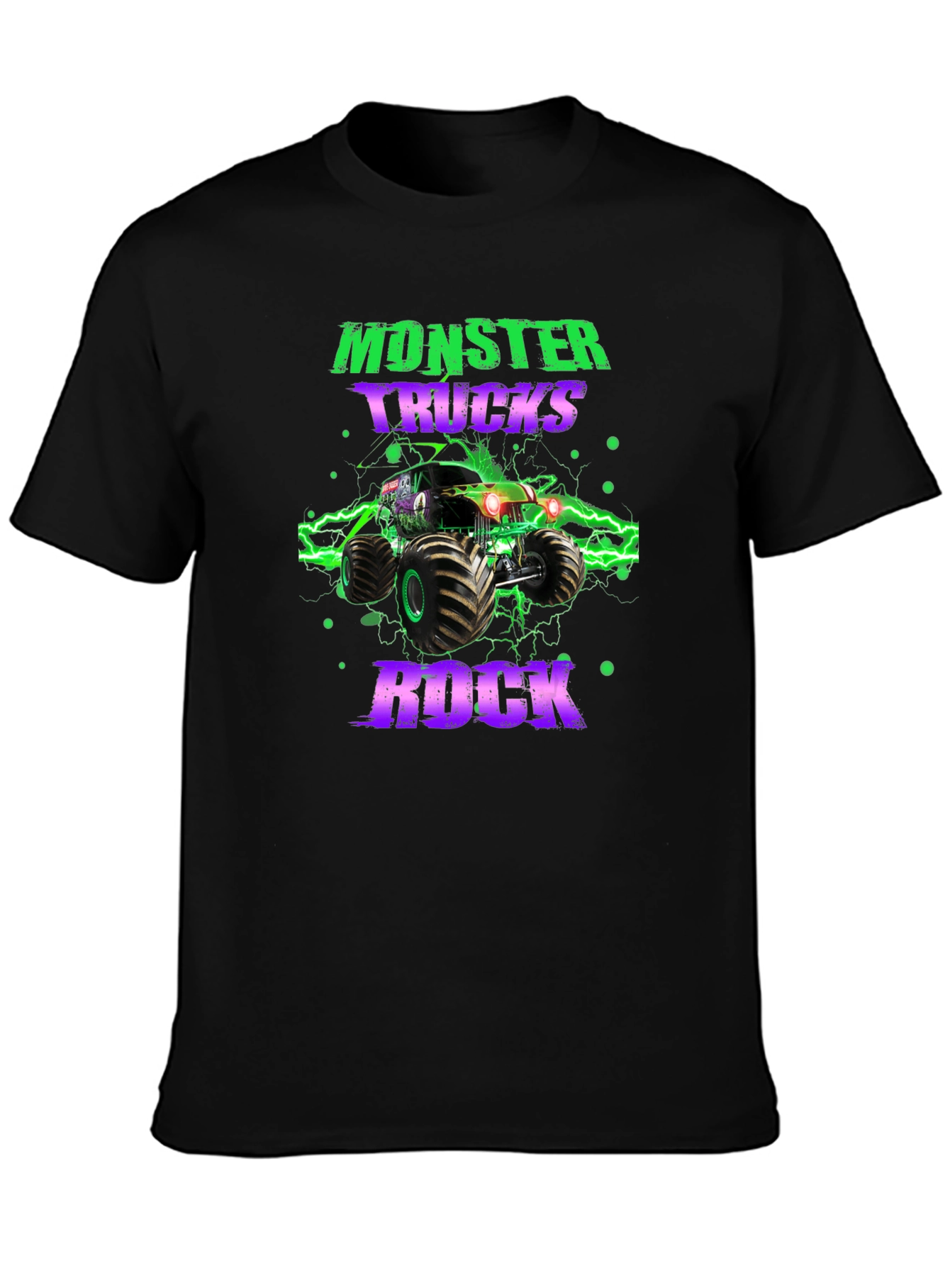 Monster Truck Rock Graphic T-Shirt