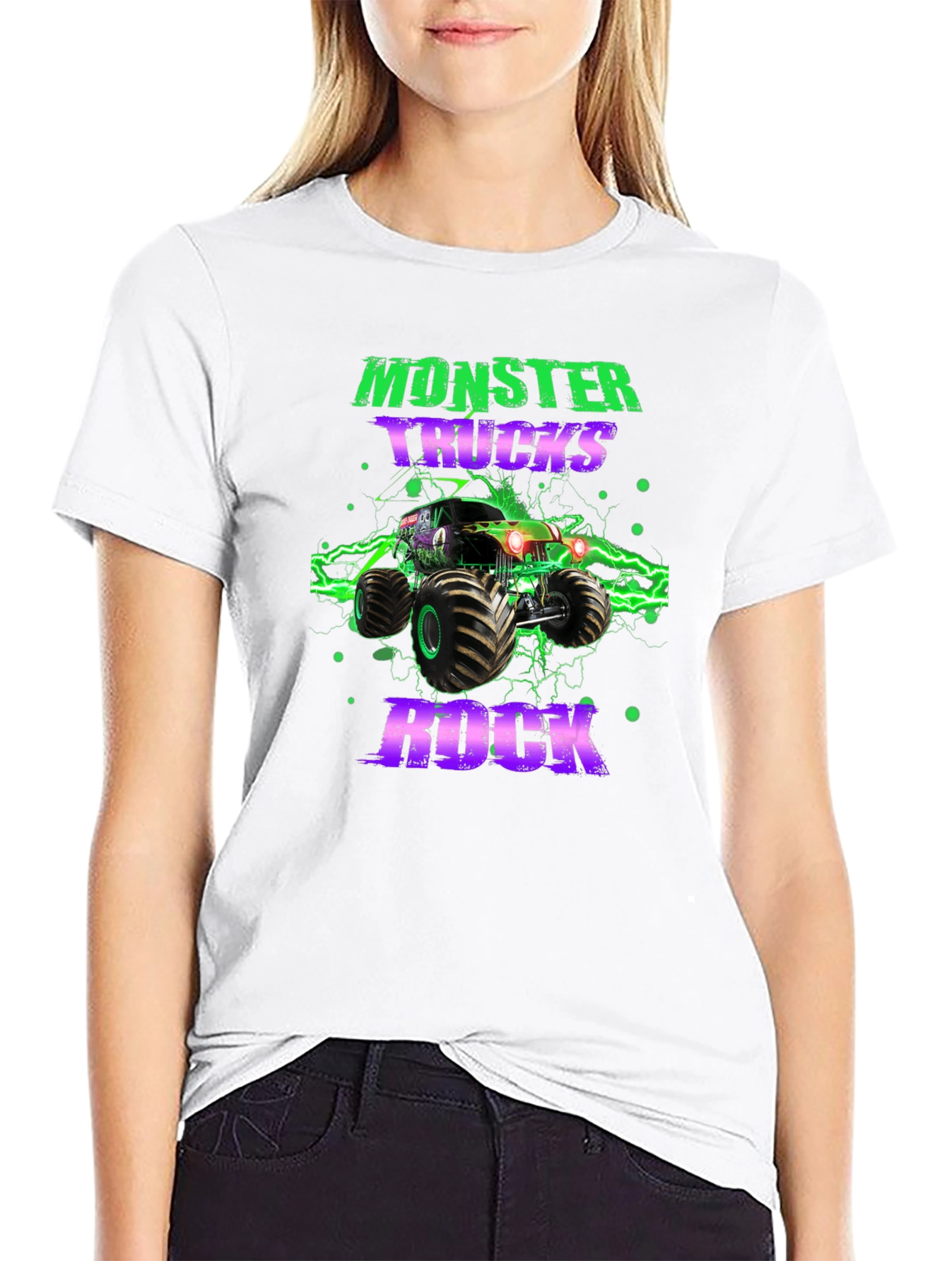 Monster Truck Rock Graphic T-Shirt