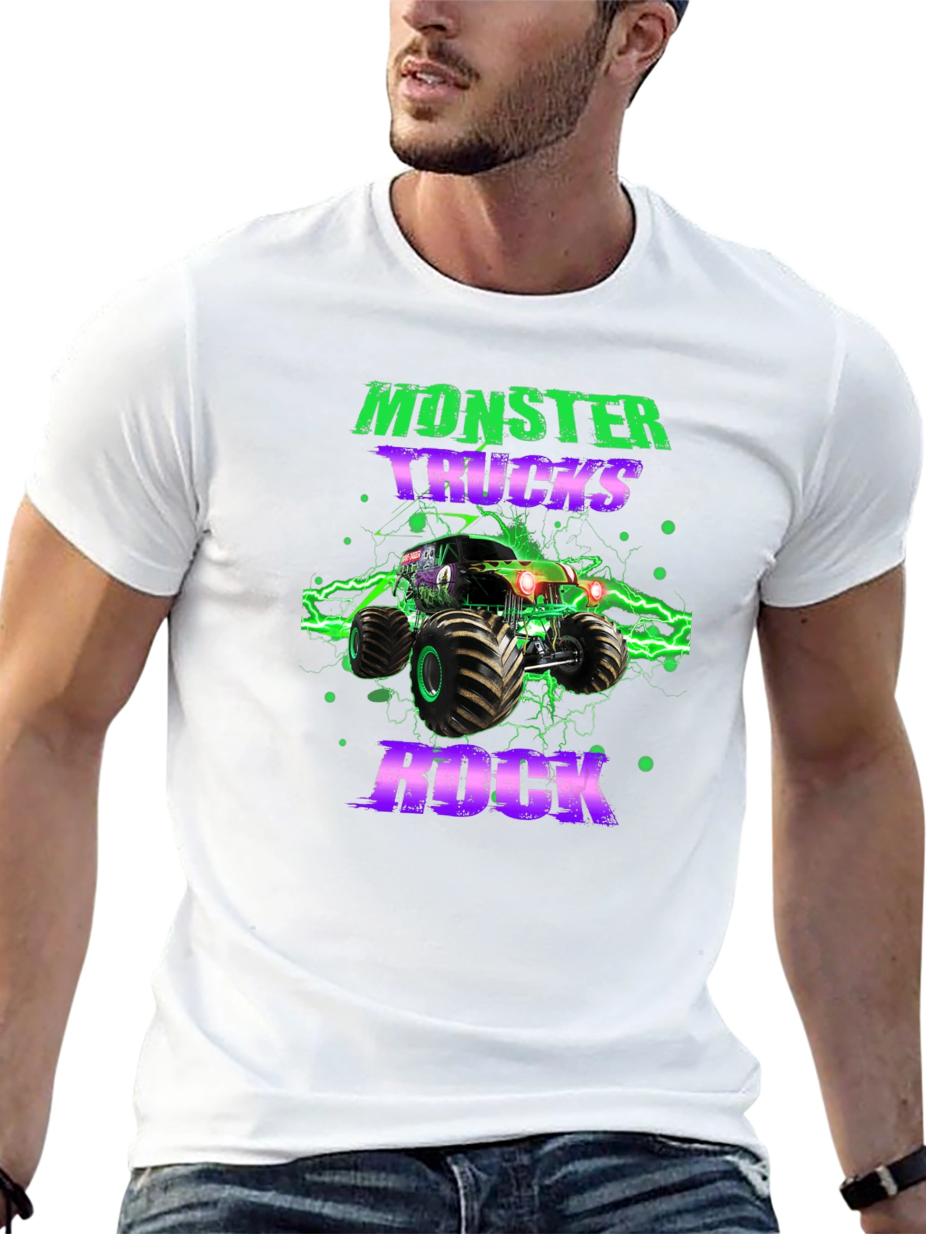 Monster Truck Rock Graphic T-Shirt
