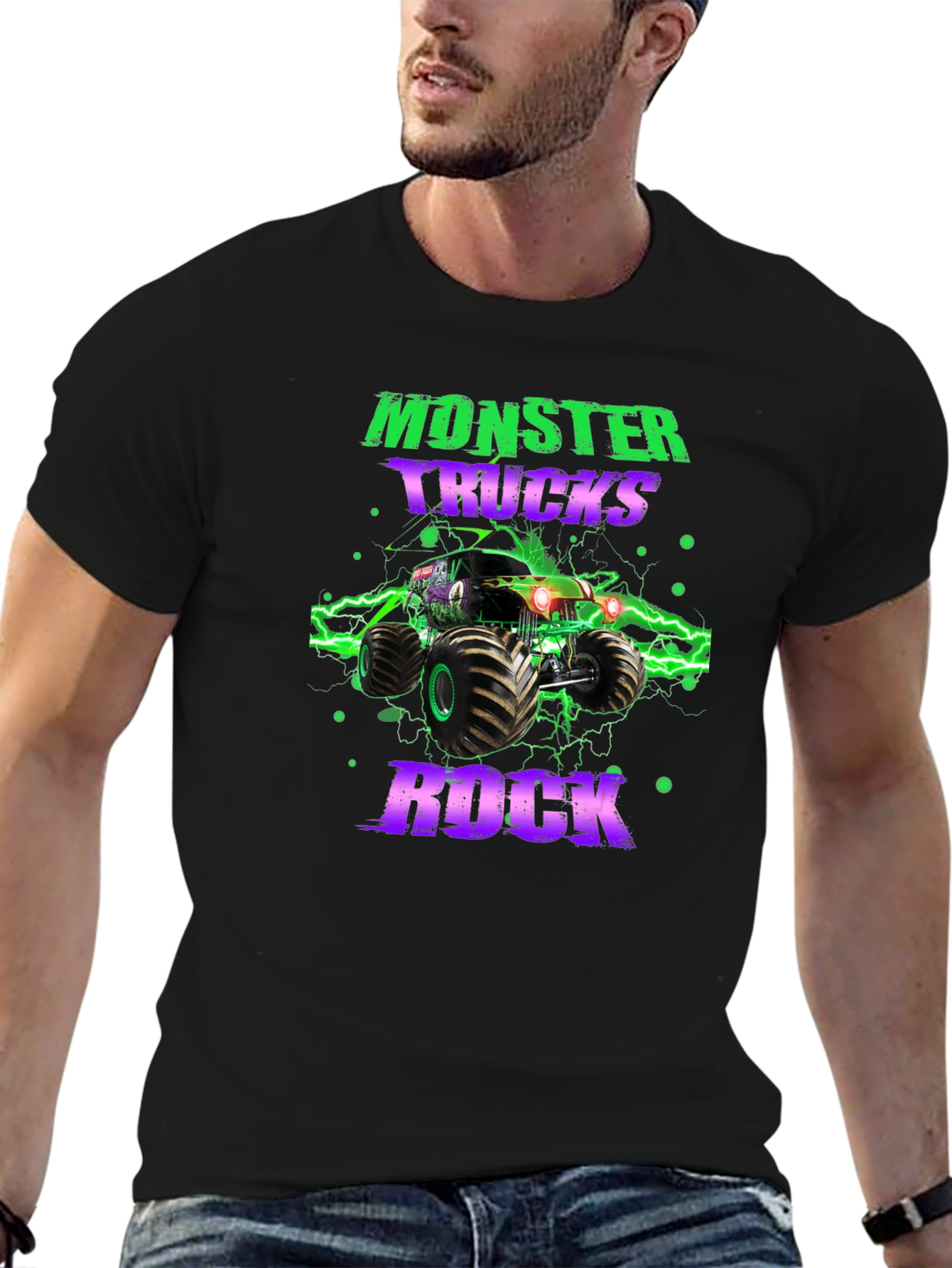 Monster Truck Rock Graphic T-Shirt