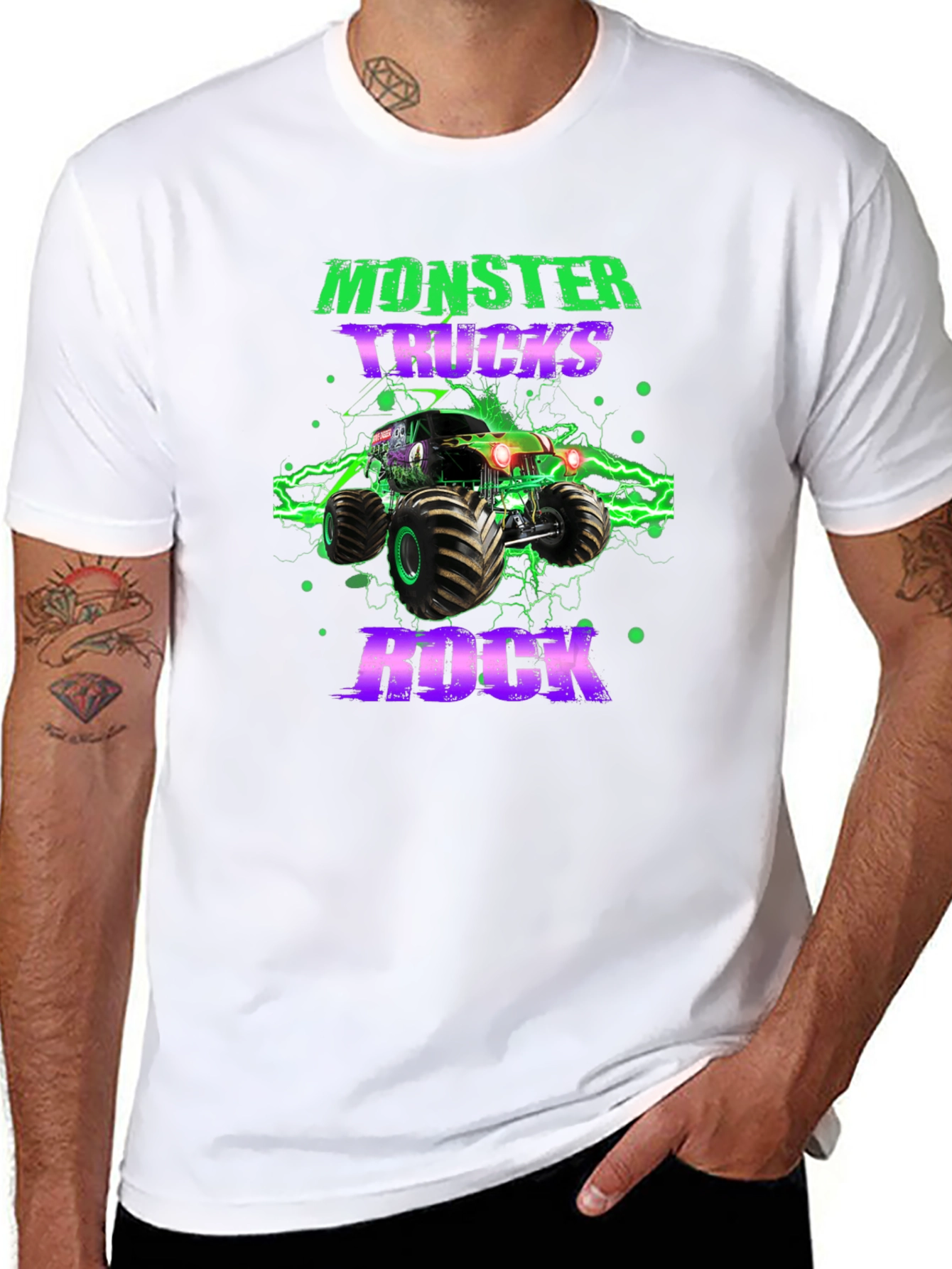 Monster Truck Rock Graphic T-Shirt