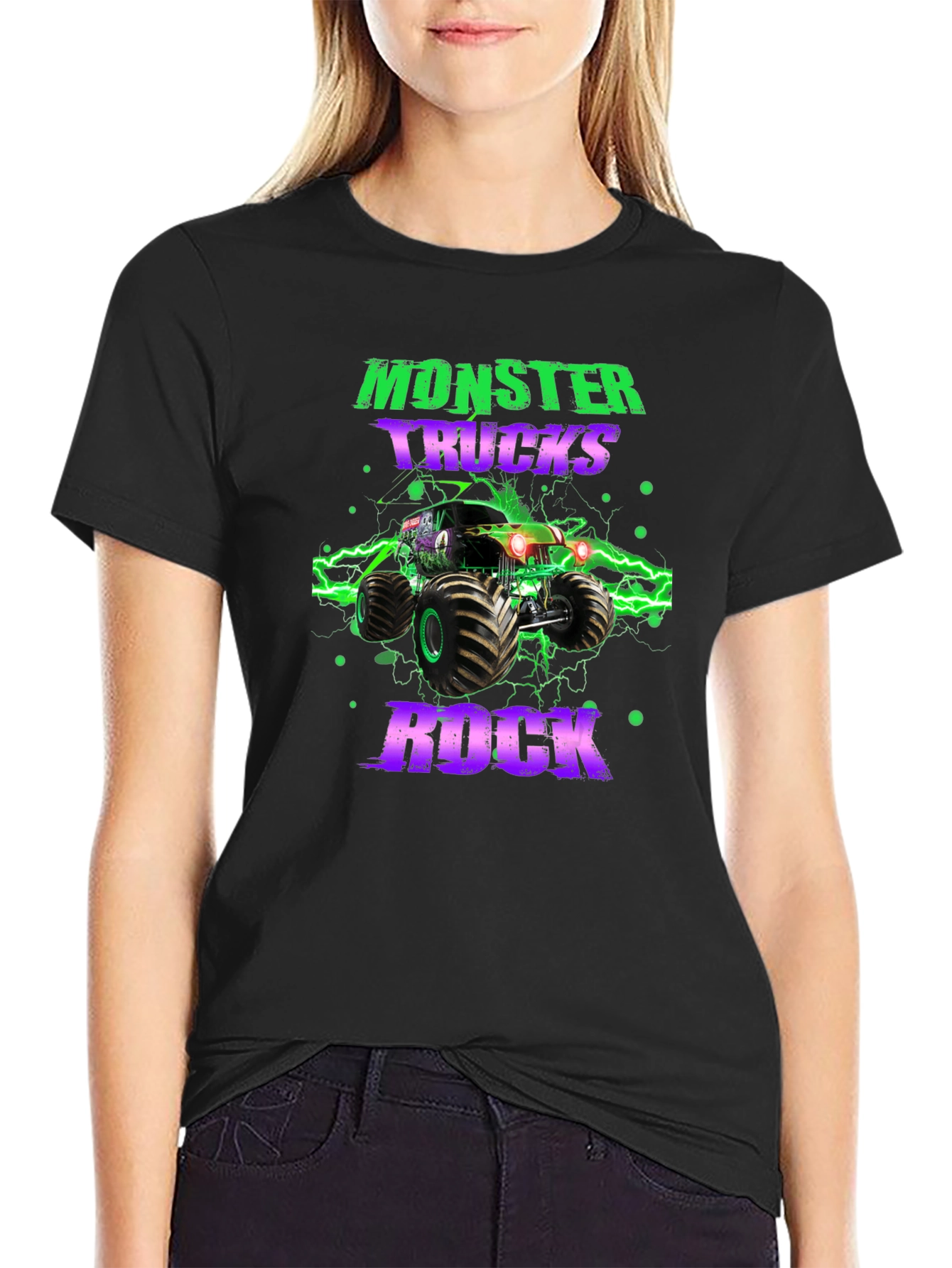 Monster Truck Rock Graphic T-Shirt