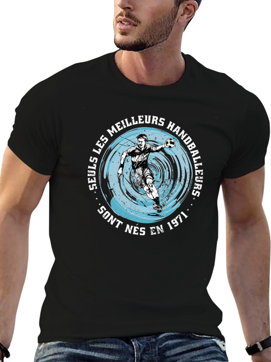 Handball Player Graphic T-Shirt - Born in 1971