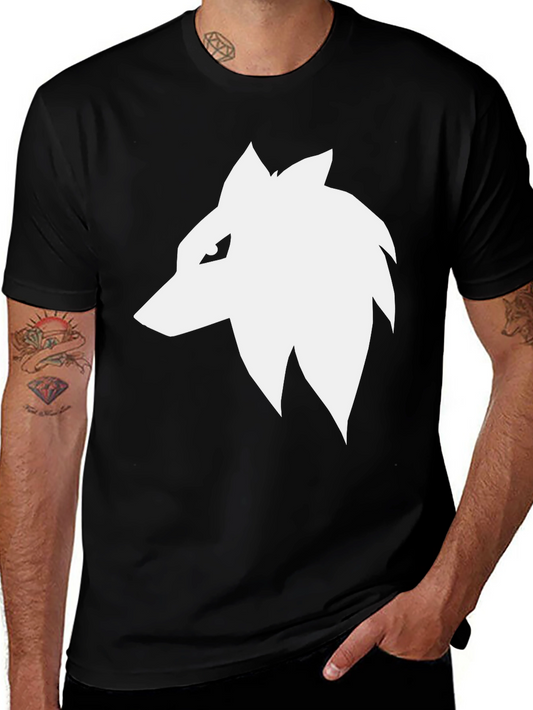 Black Wolf Head Graphic Tee