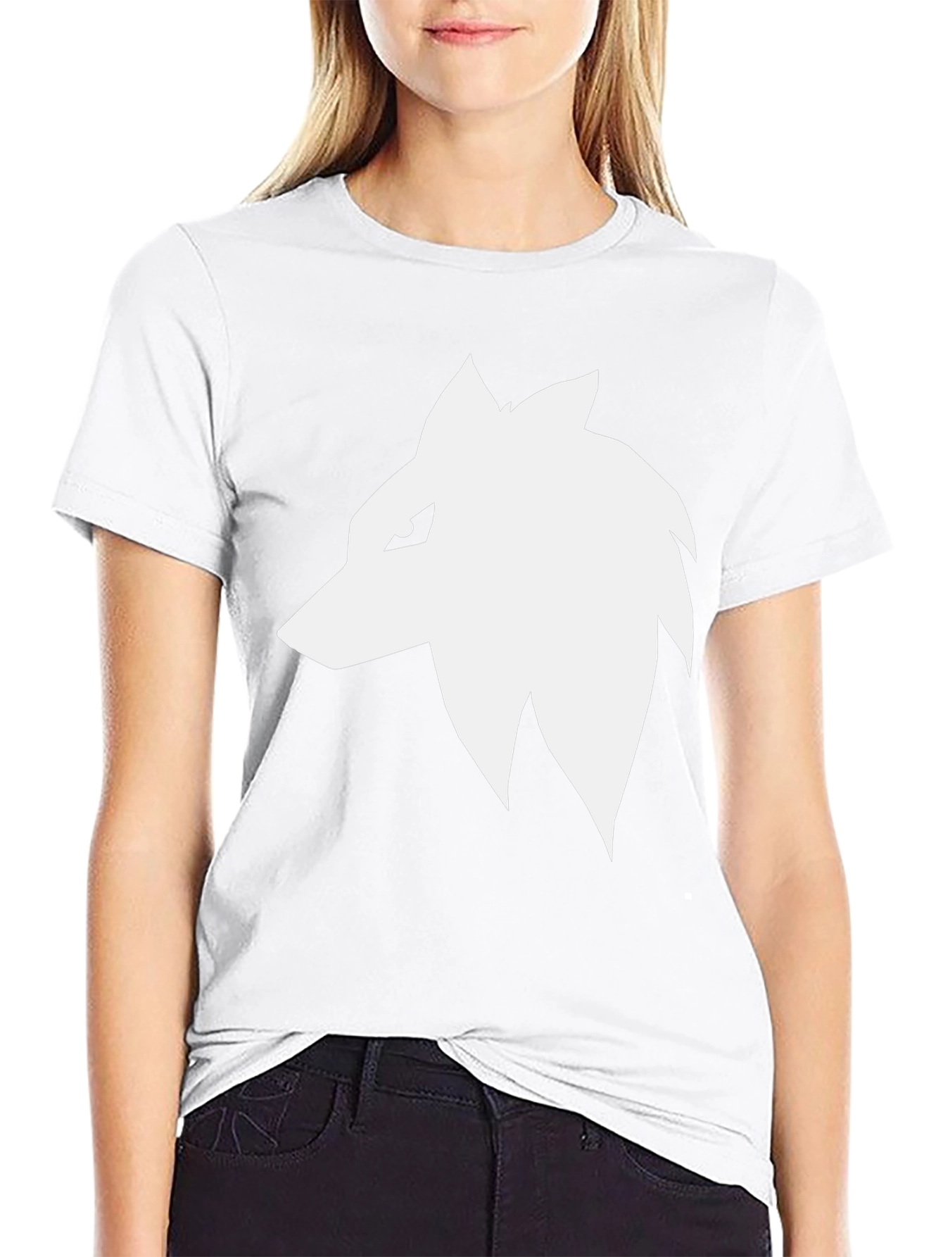 Black Wolf Head Graphic Tee