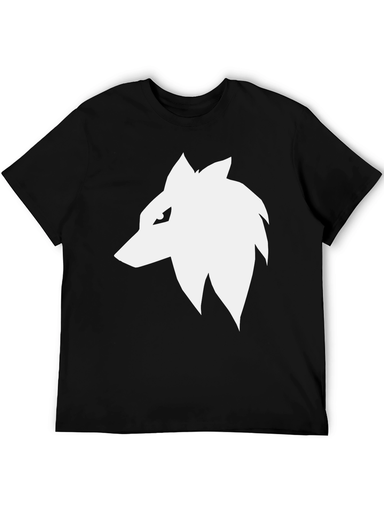 Black Wolf Head Graphic Tee