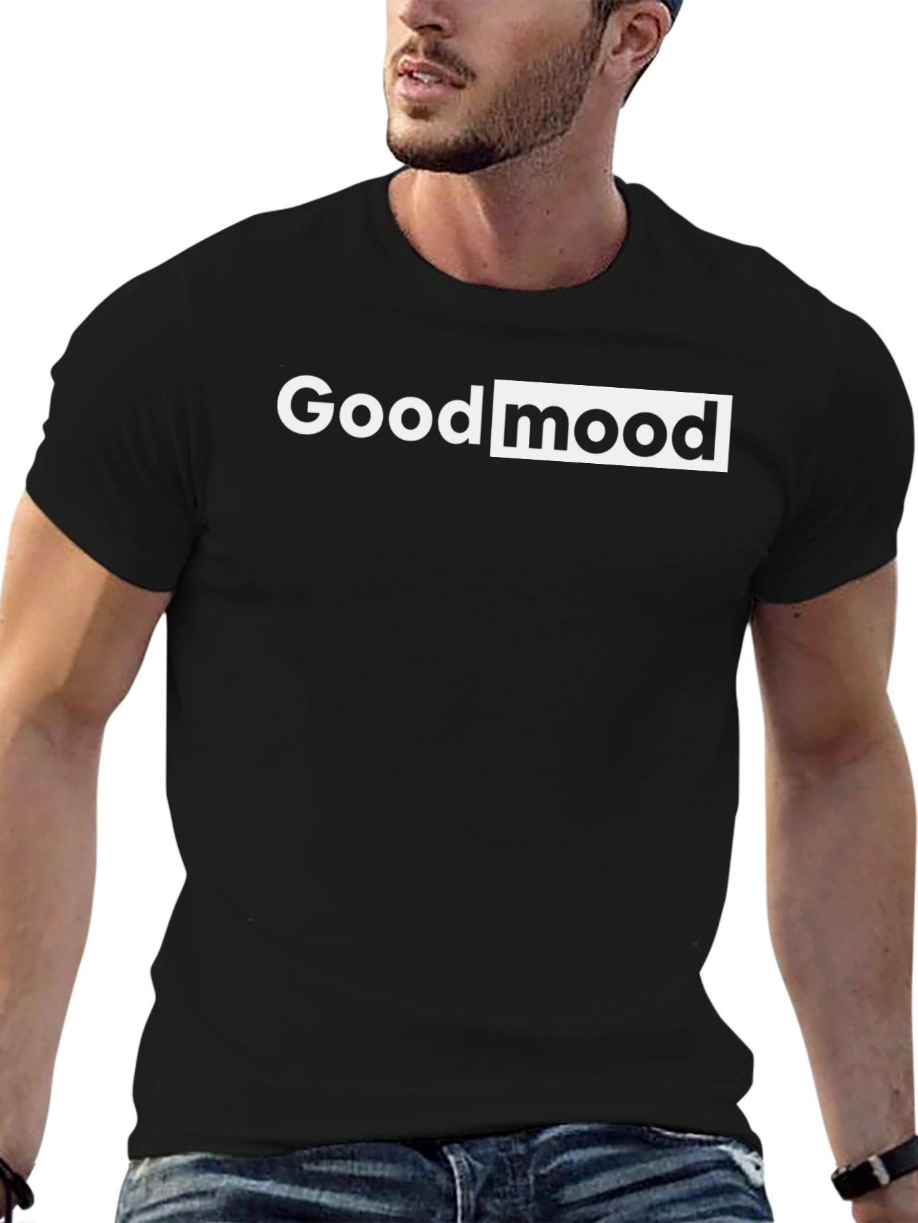 Good Mood Black Graphic Tee