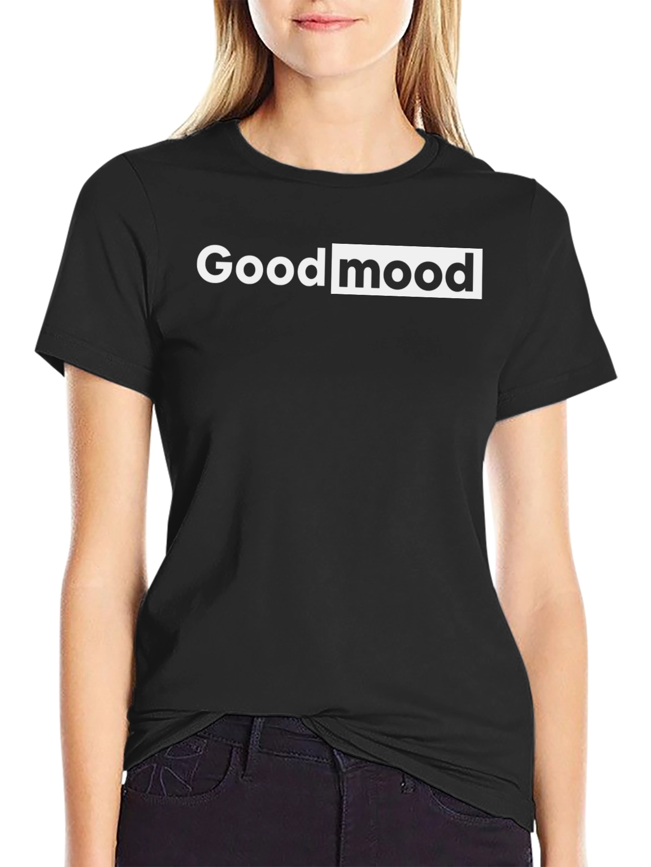 Good Mood Black Graphic Tee