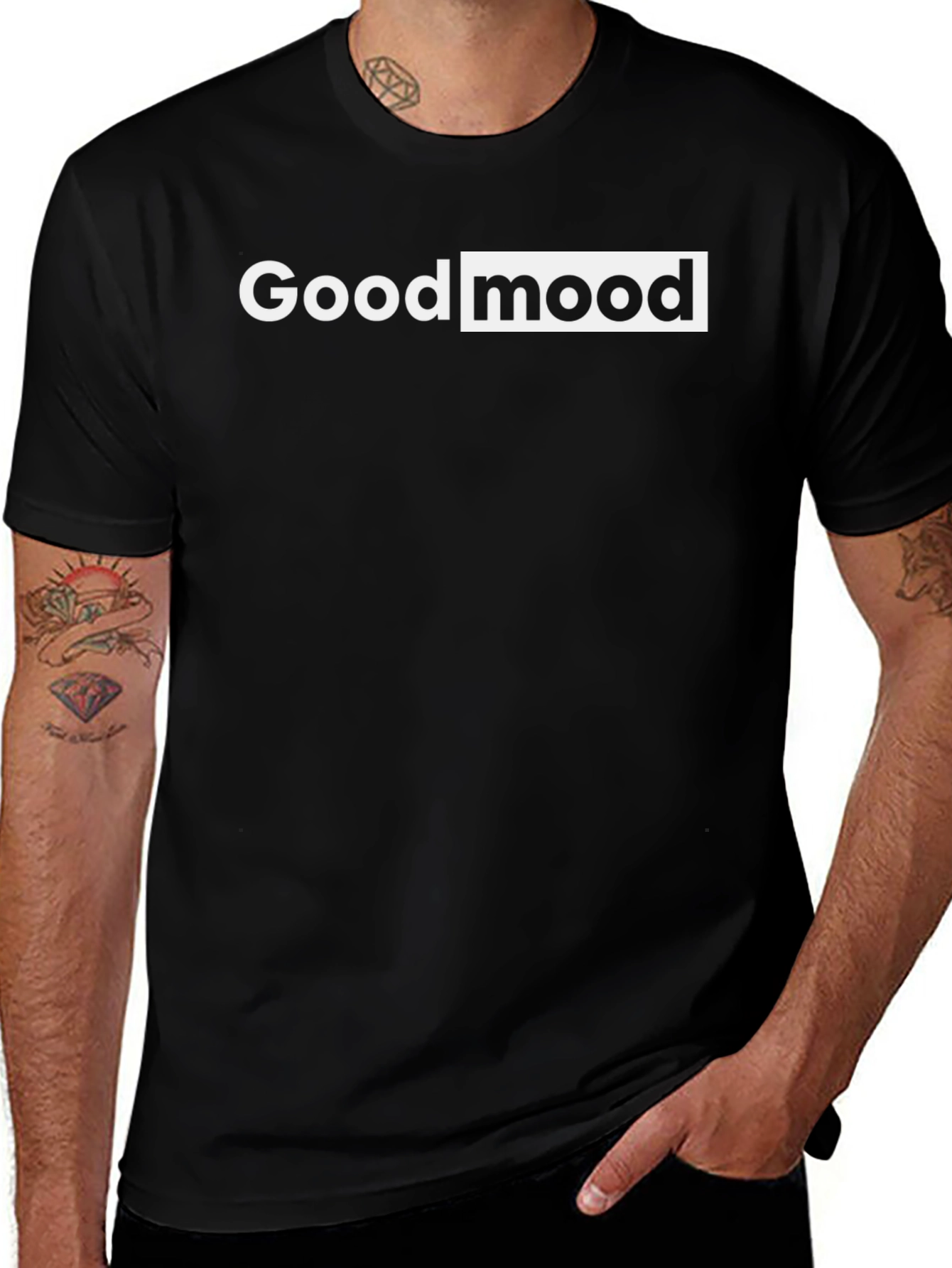 Good Mood Black Graphic Tee
