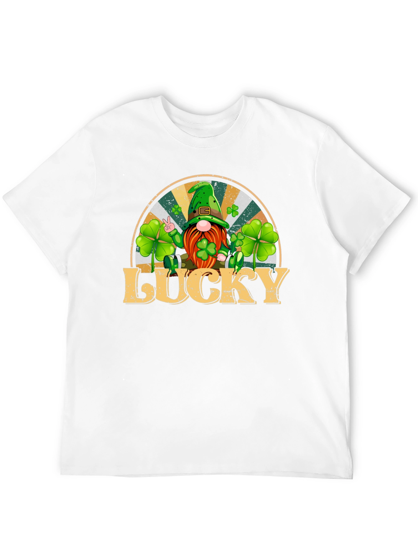 Lucky St. Patricks Day Gnome Graphic Tee