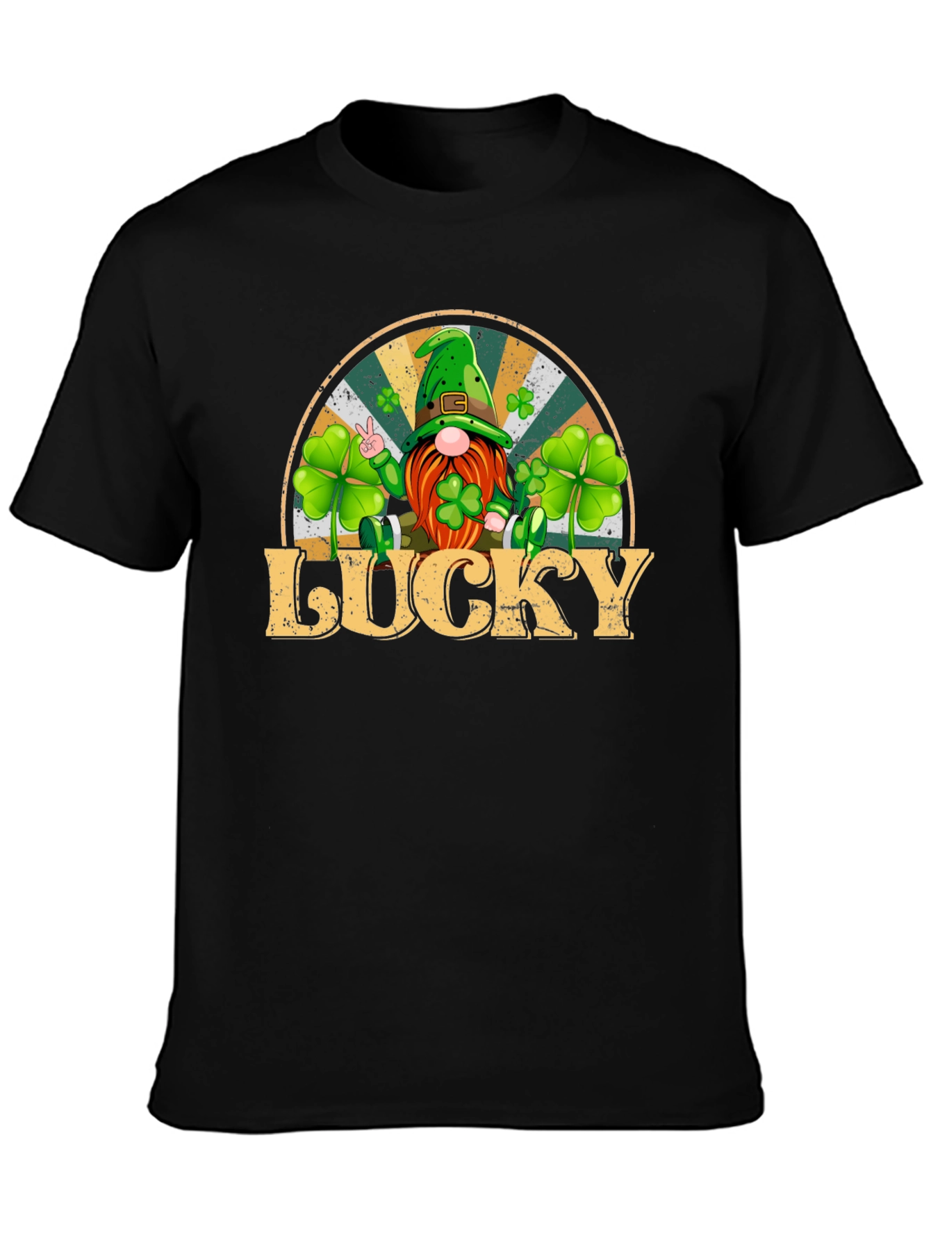 Lucky St. Patricks Day Gnome Graphic Tee