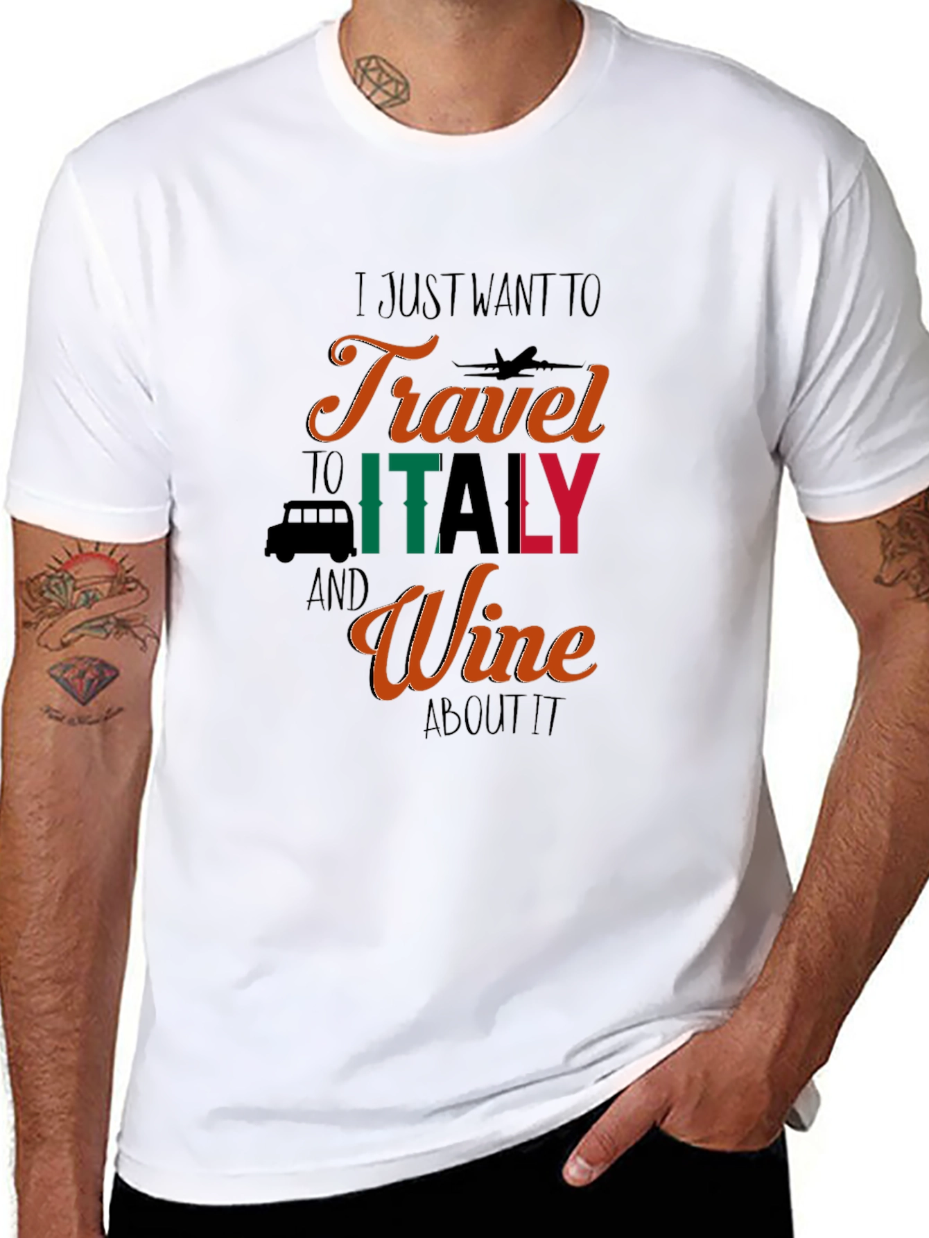 Travel to Italy Wine T-Shirt