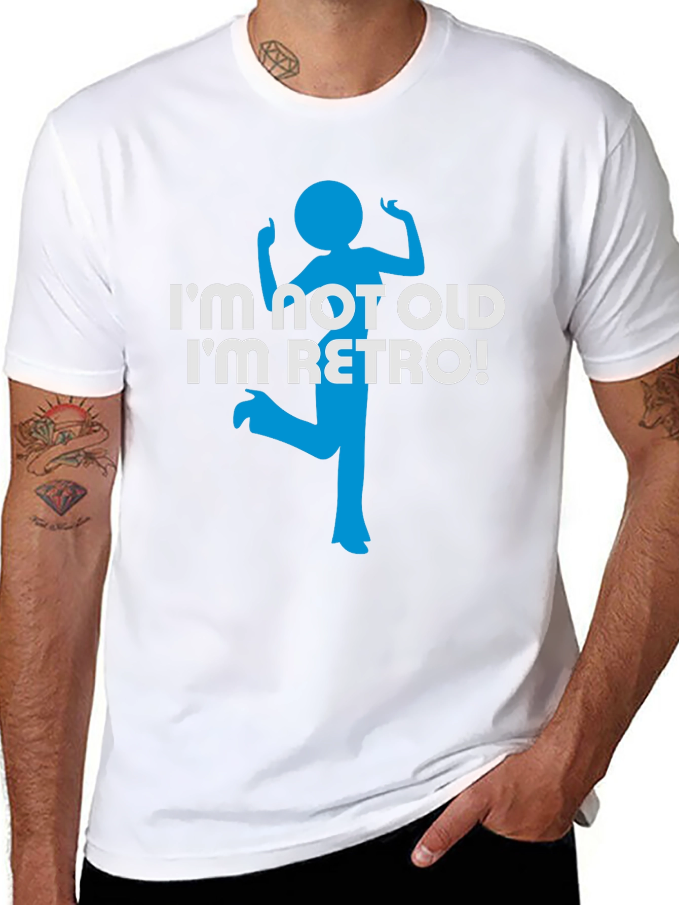 Im Not Old Im Retro! Black T-Shirt