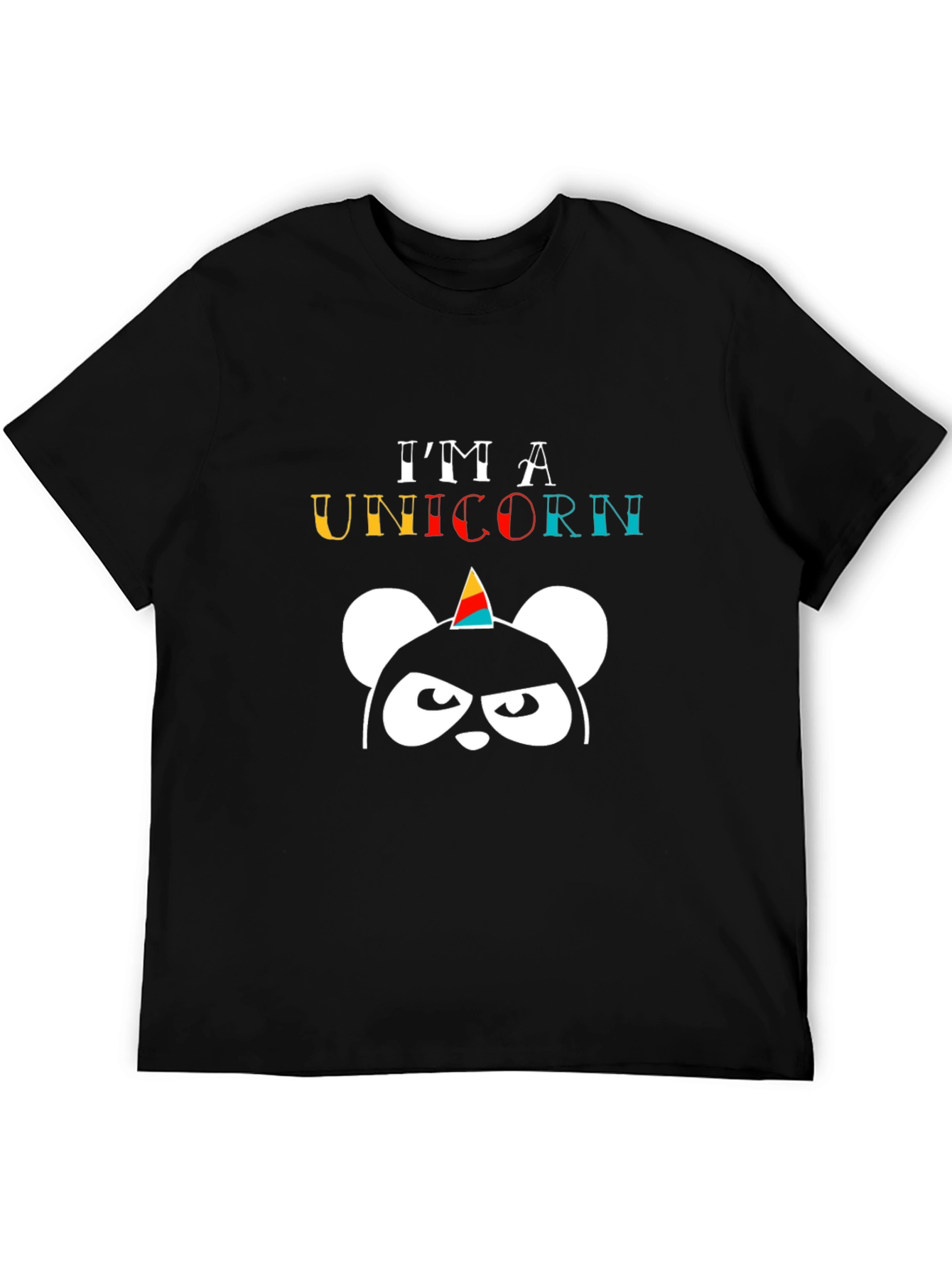 Im A Unicorn Black T-Shirt
