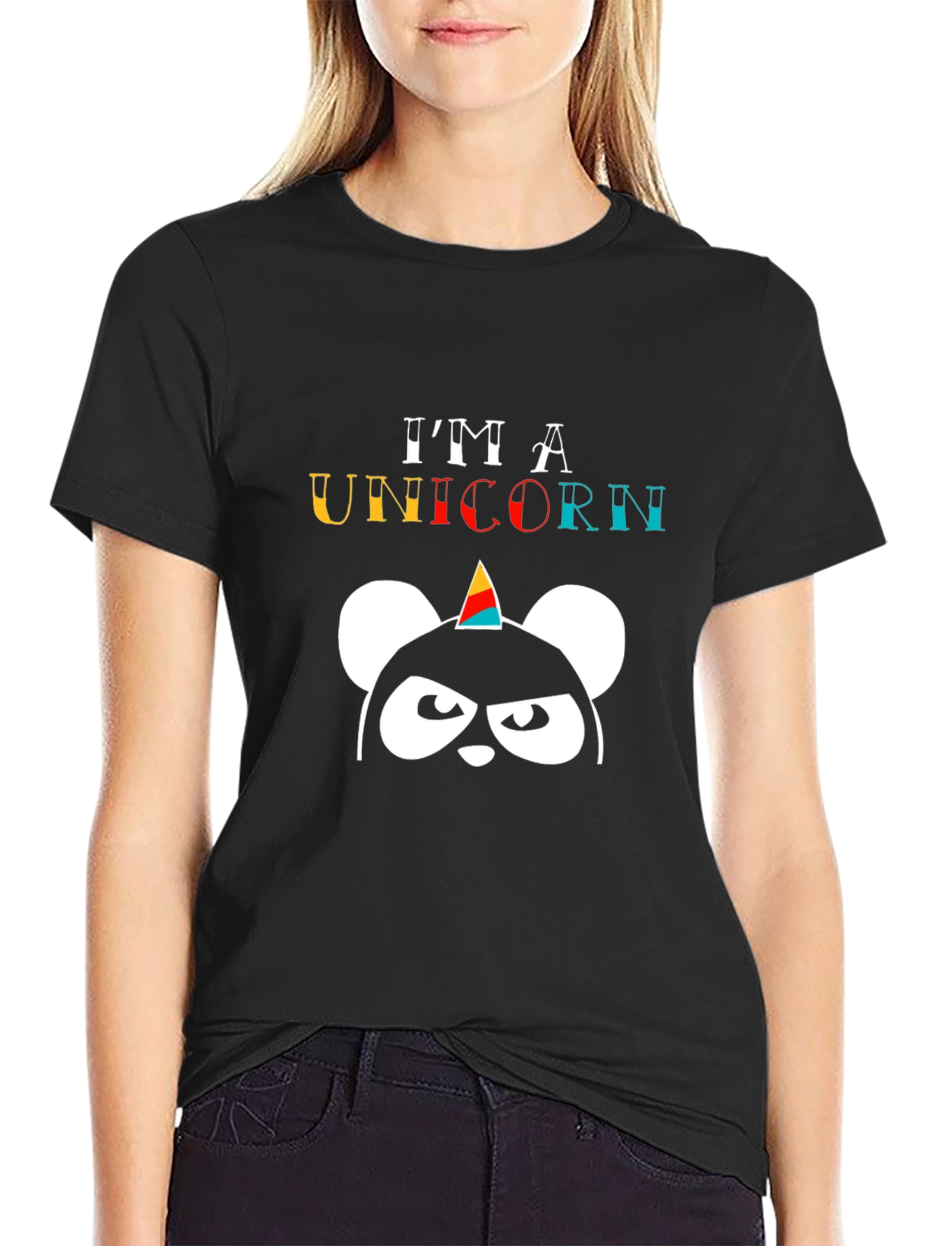 Im A Unicorn Black T-Shirt