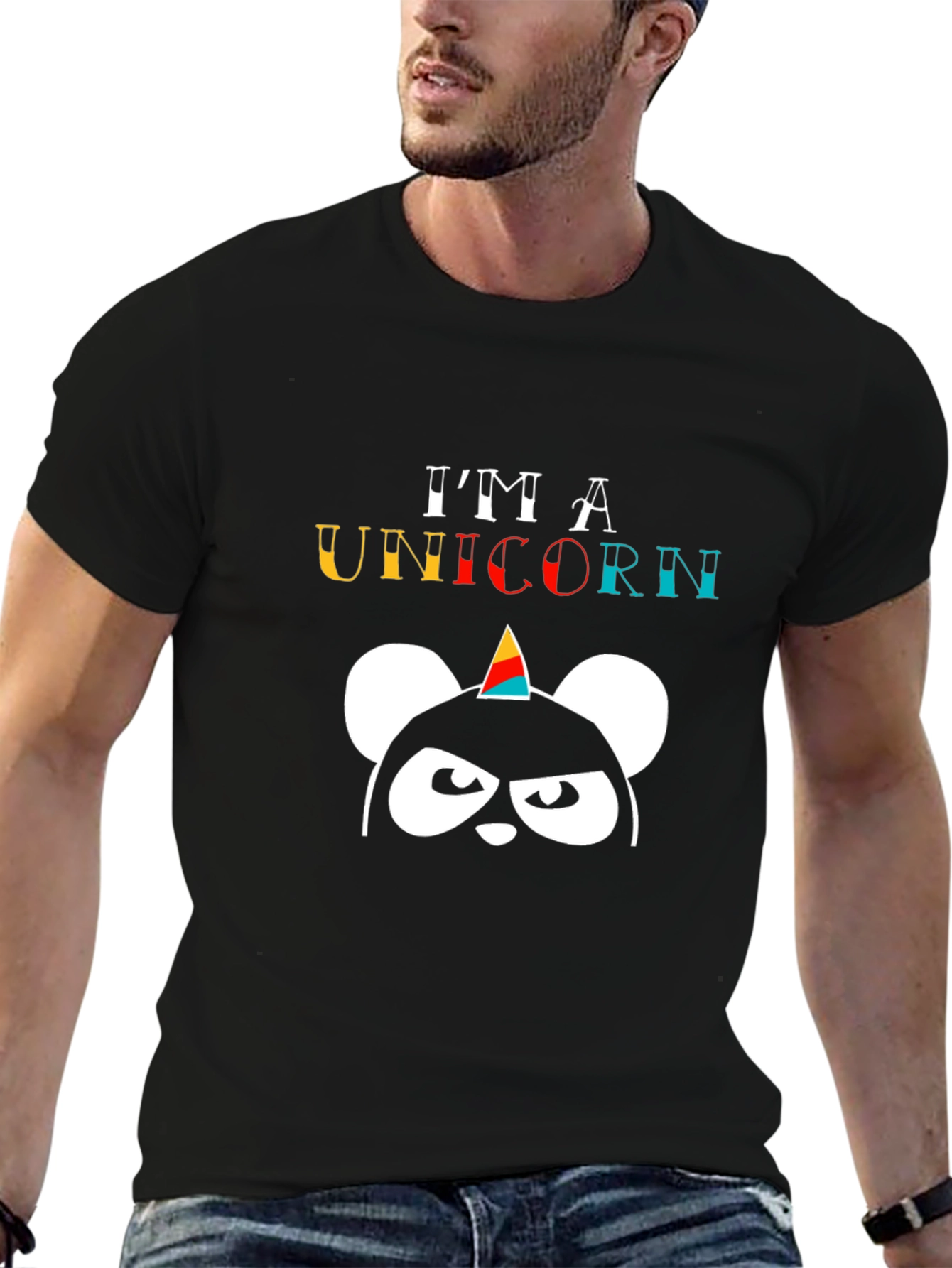 Im A Unicorn Black T-Shirt