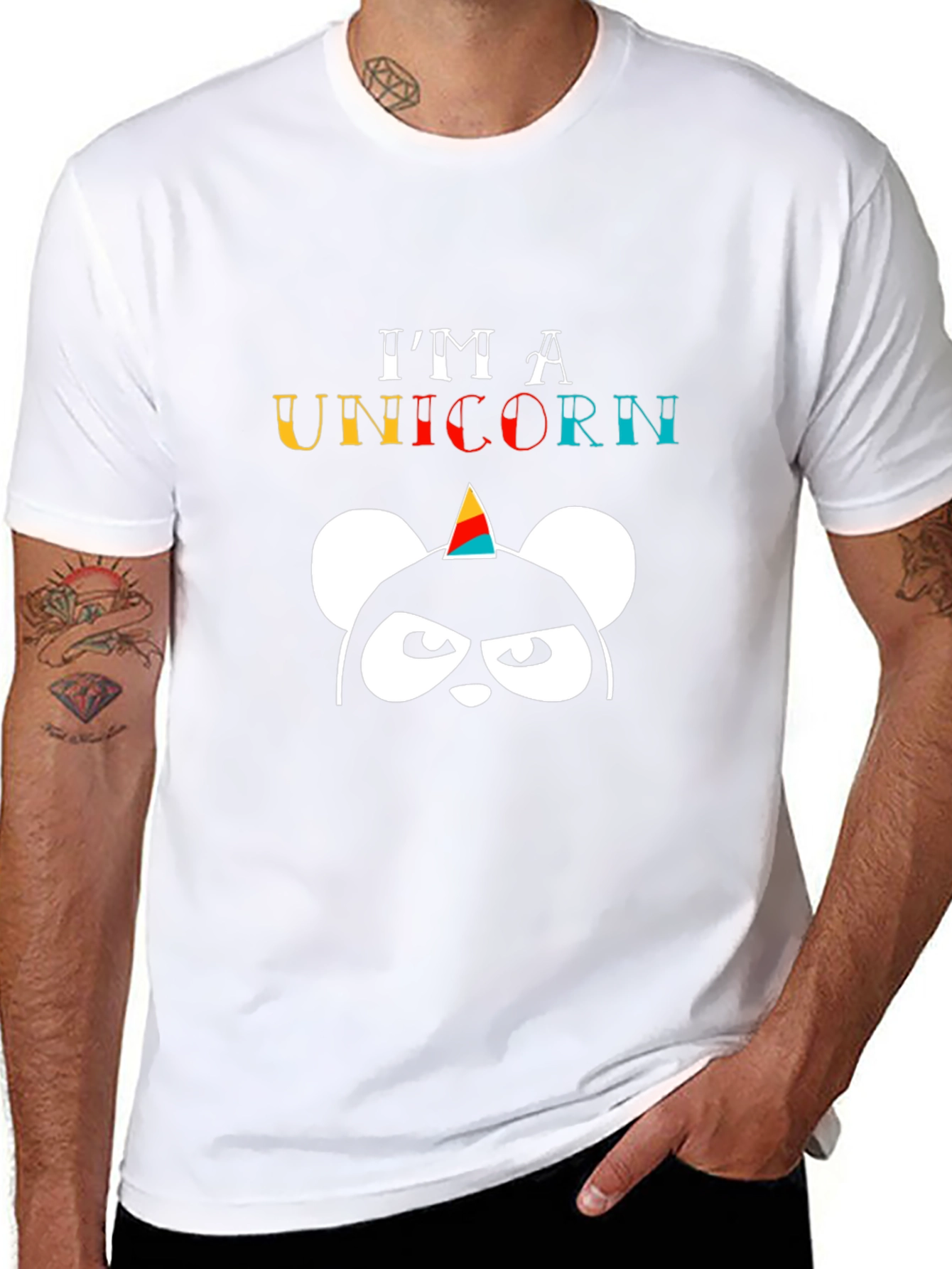 Im A Unicorn Black T-Shirt