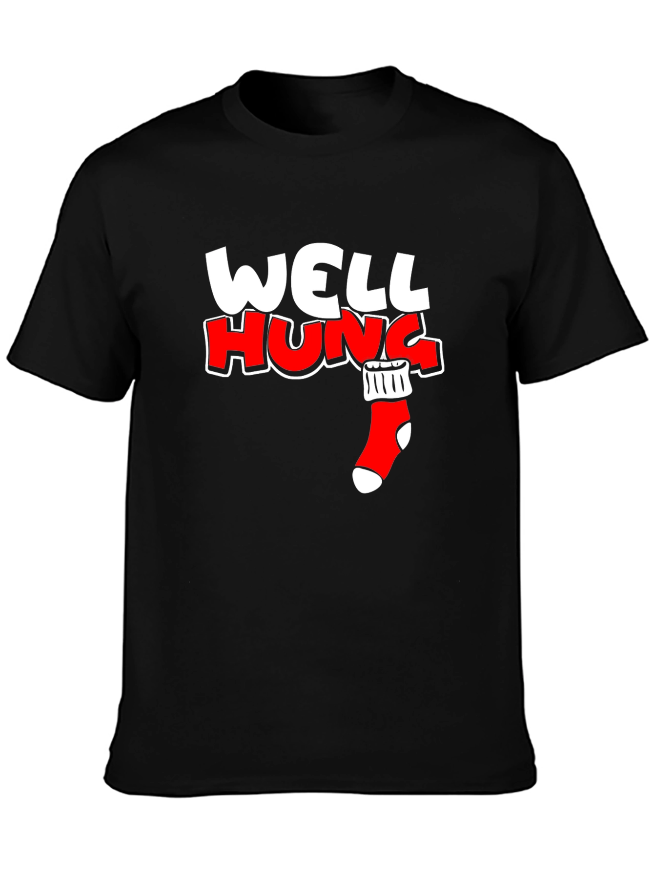 Well Hung Stocking Graphic Tee