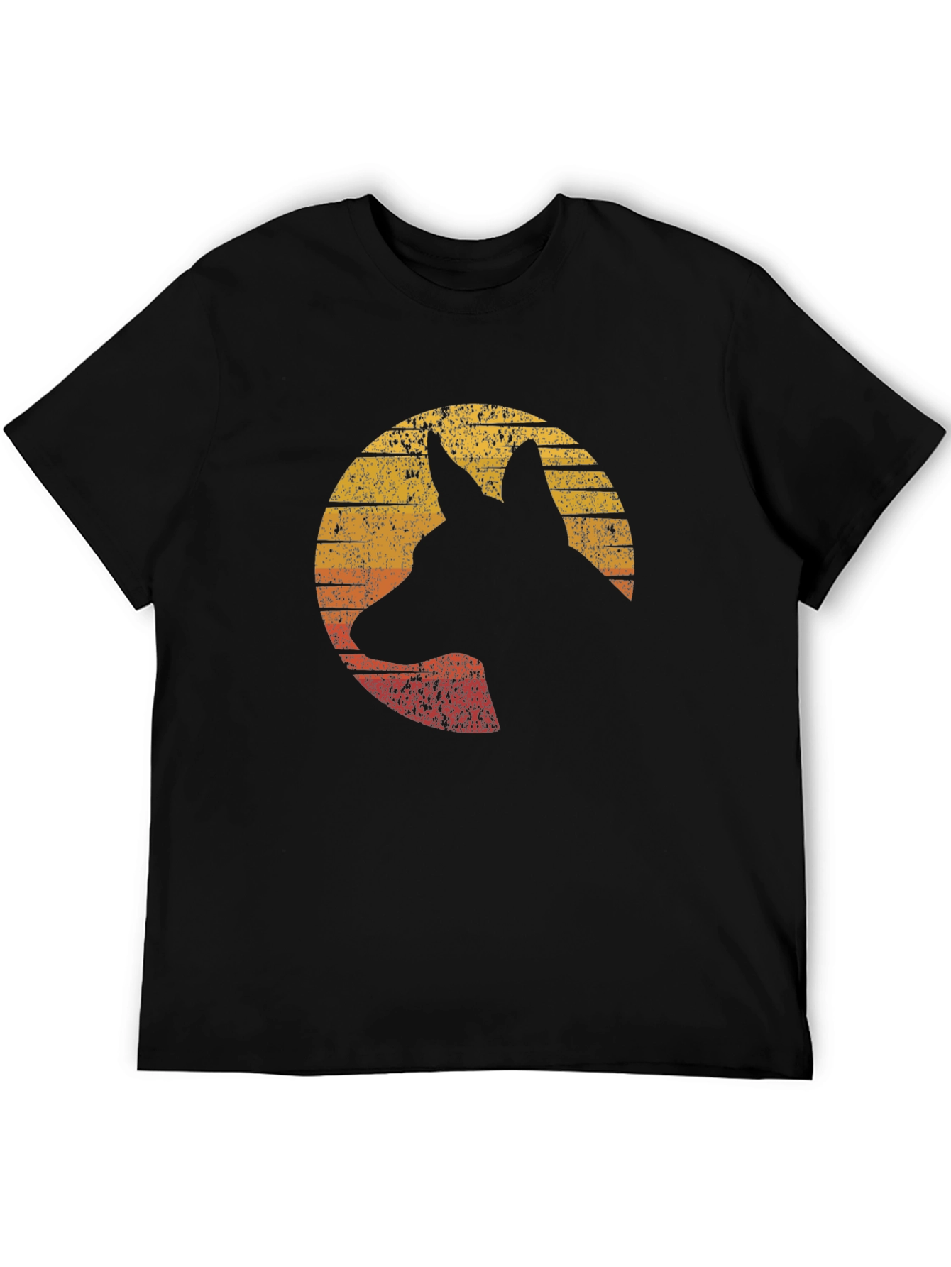 German Shepherd Silhouette Graphic Tee