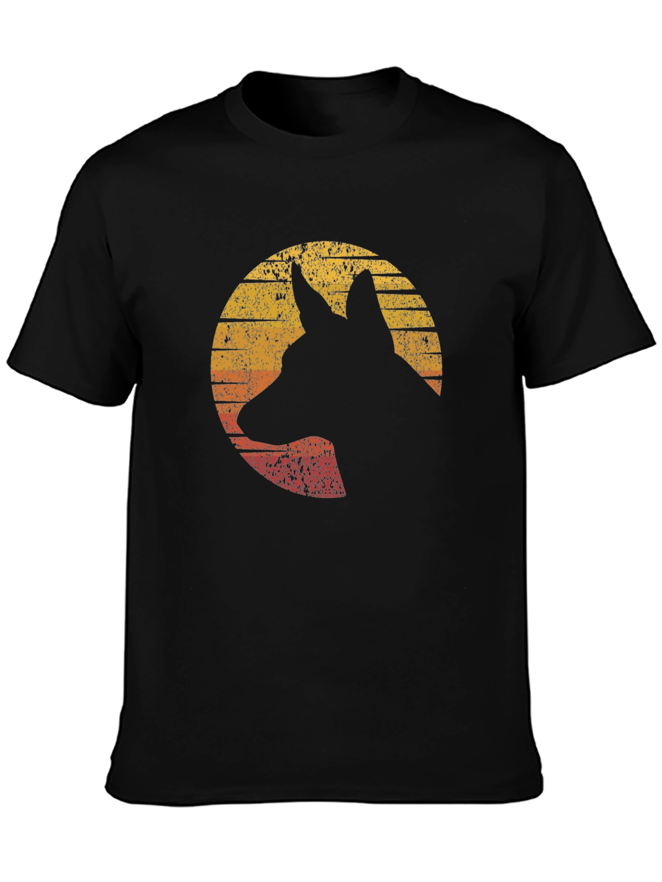 German Shepherd Silhouette Graphic Tee