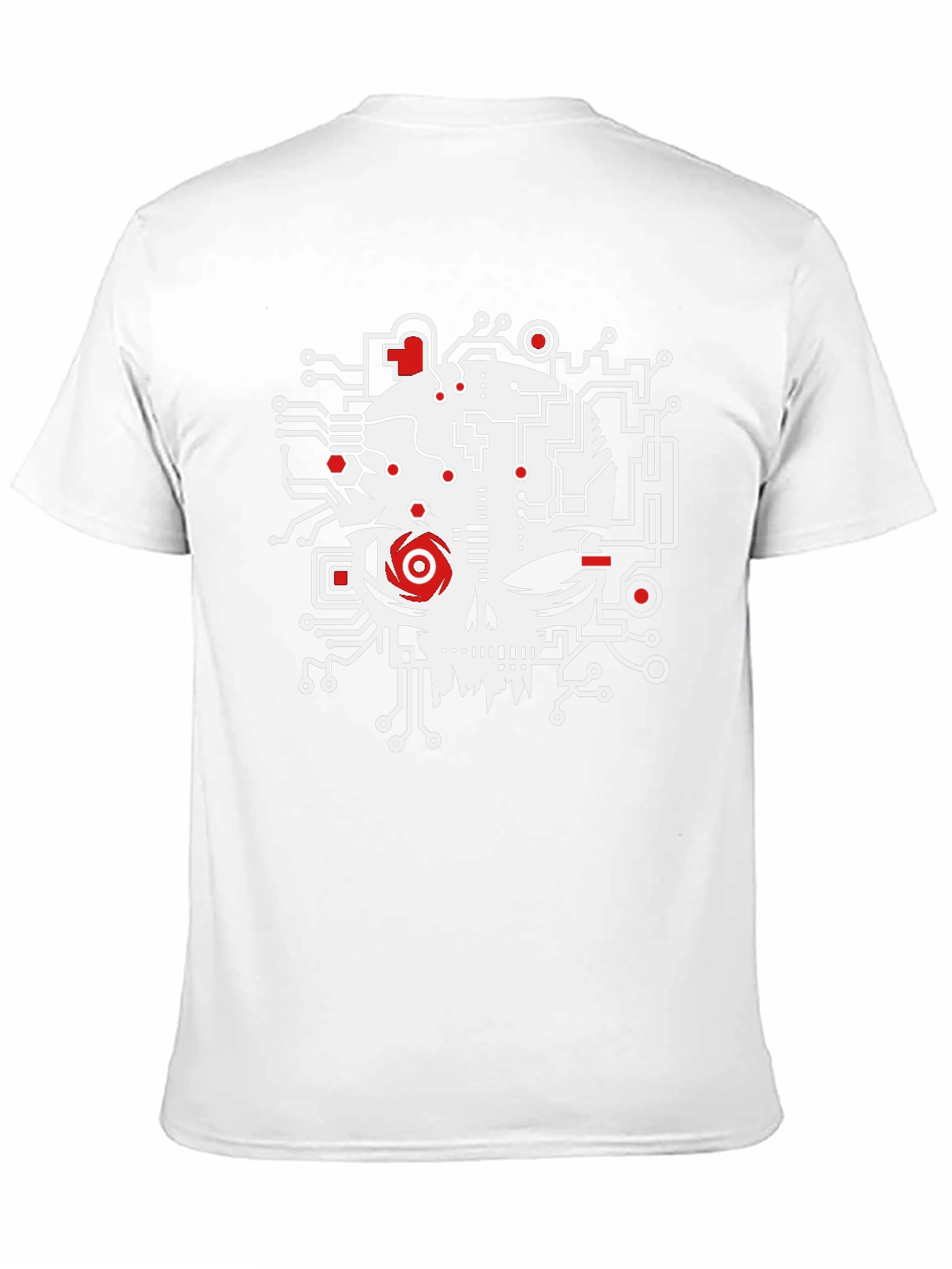 Circuit Skull Graphic Tee - Modern Geek Style
