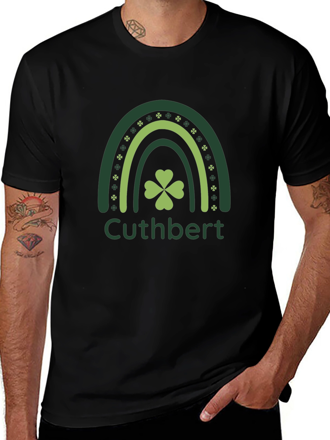 Cuthbert St. Patricks Day Rainbow T-Shirt
