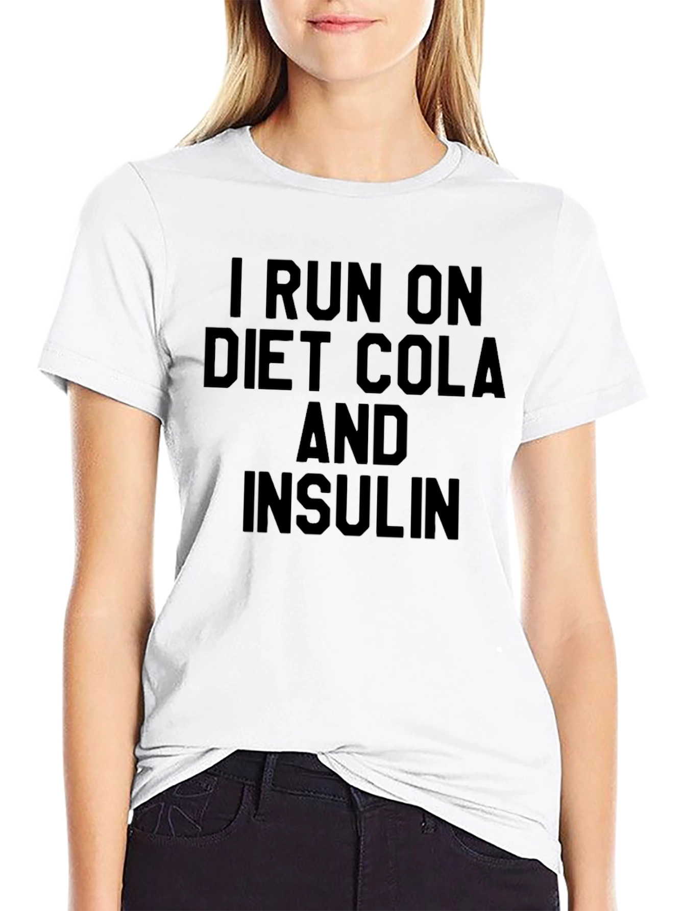 I Run on Diet Cola and Insulin Graphic Tee