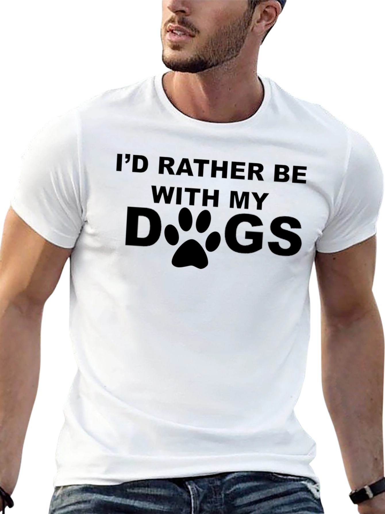 Id Rather Be With My Dogs T-Shirt
