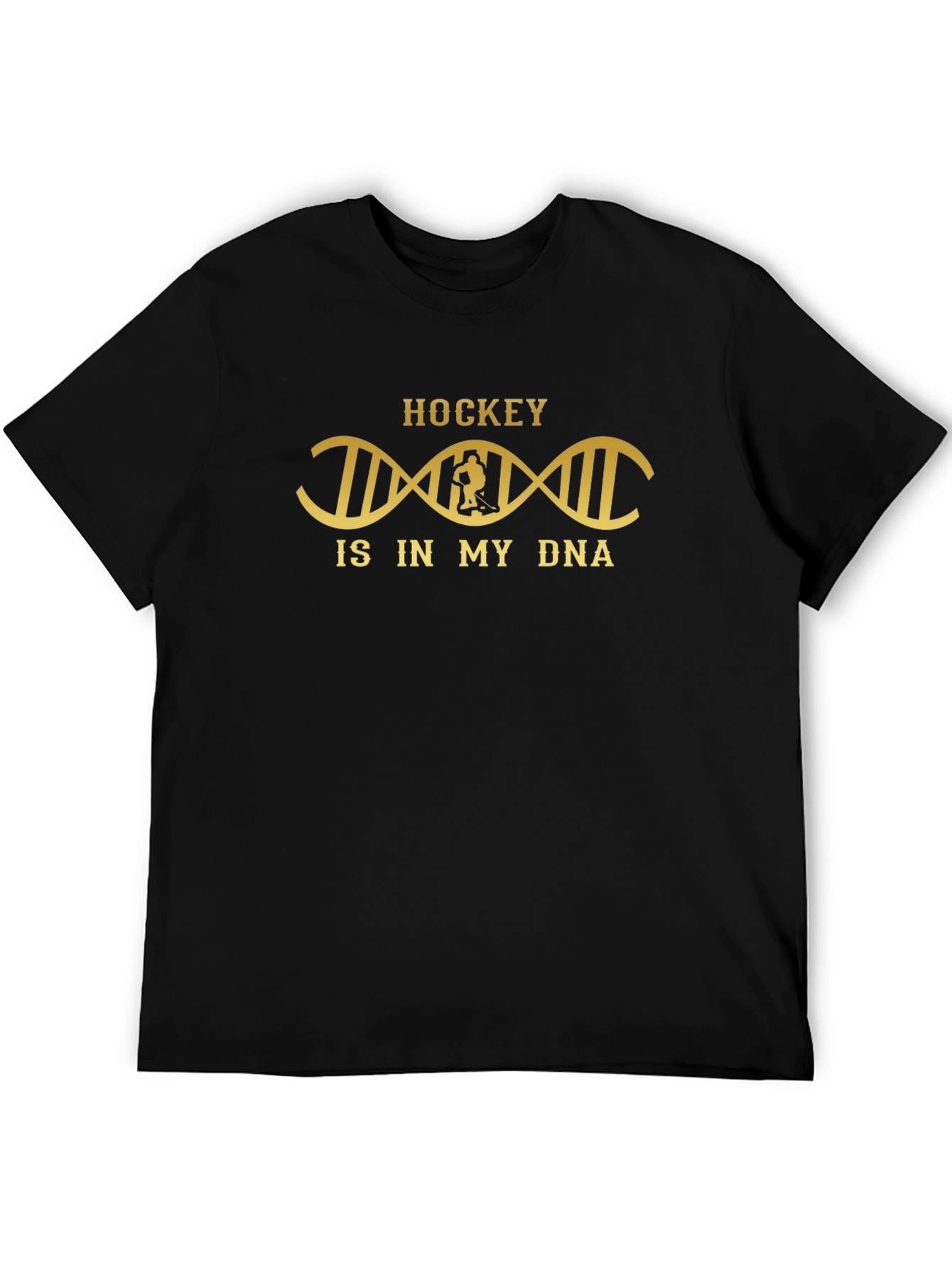 Hockey Is In My DNA Black T-Shirt
