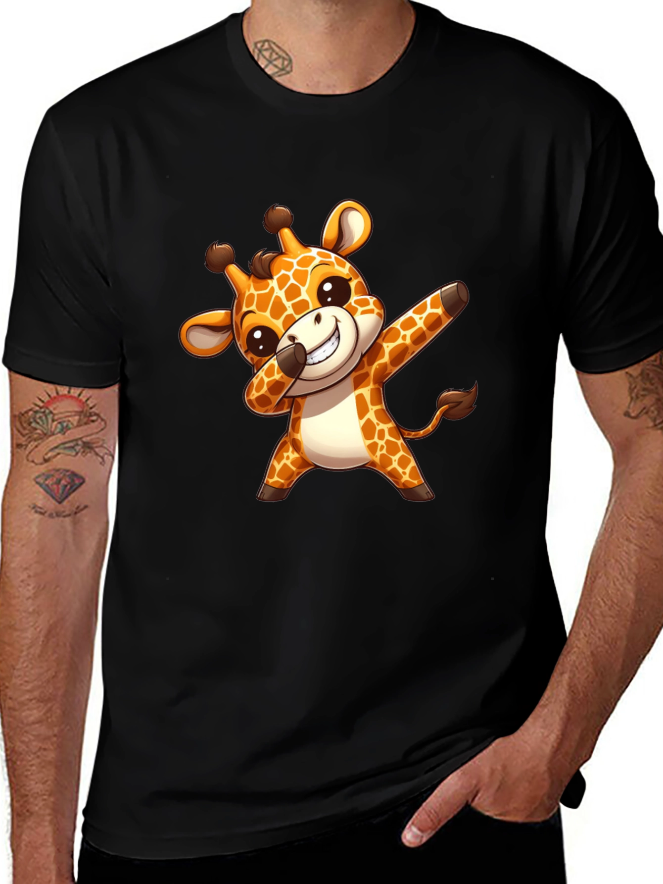Cute Giraffe Dab T-Shirt - Trendy & Unique Design