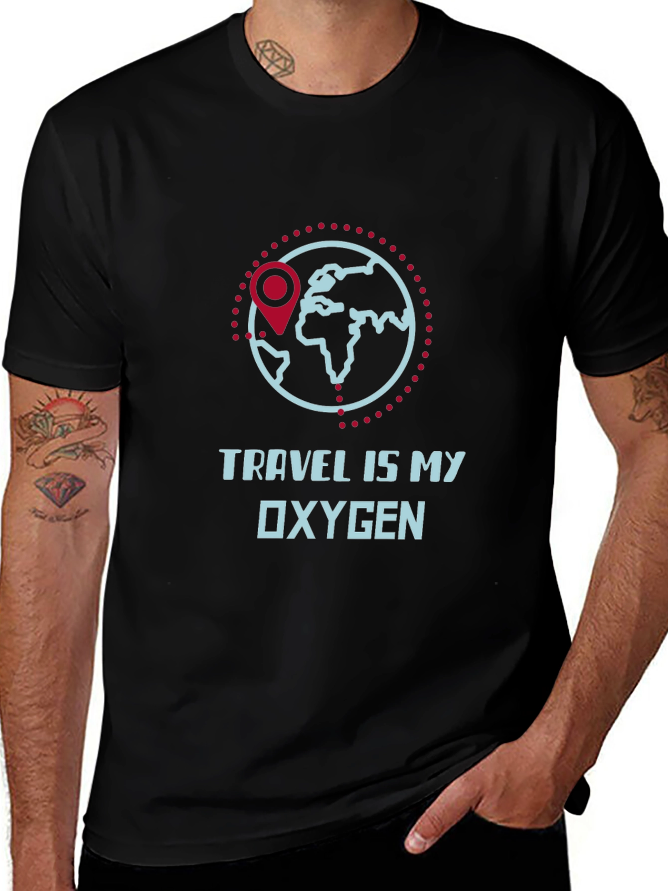 Travel Is My Oxygen Graphic Tee