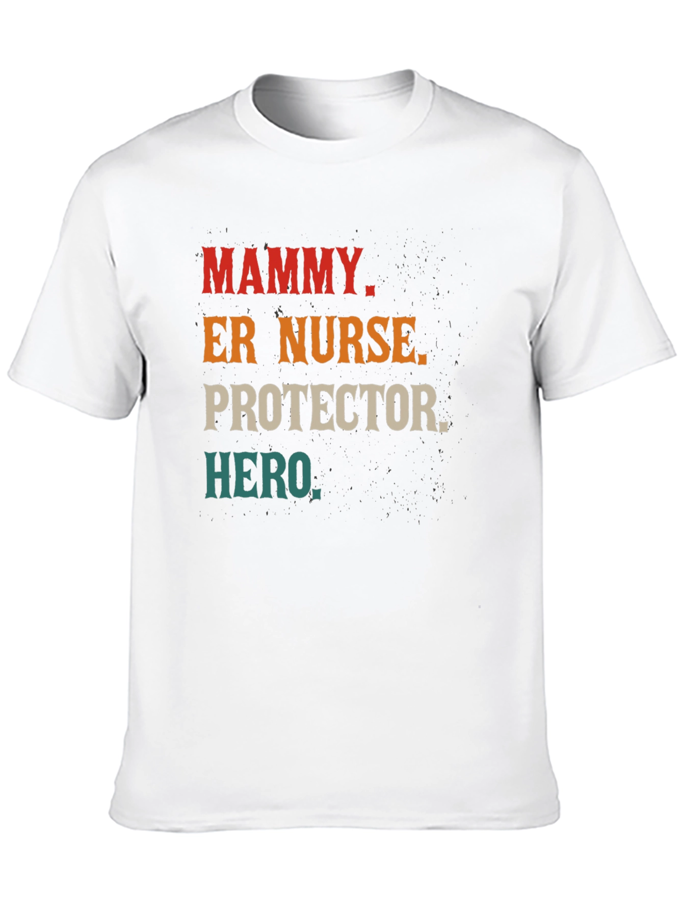 Mammy Nurse Hero Tee - Black Cotton Graphic T-Shirt