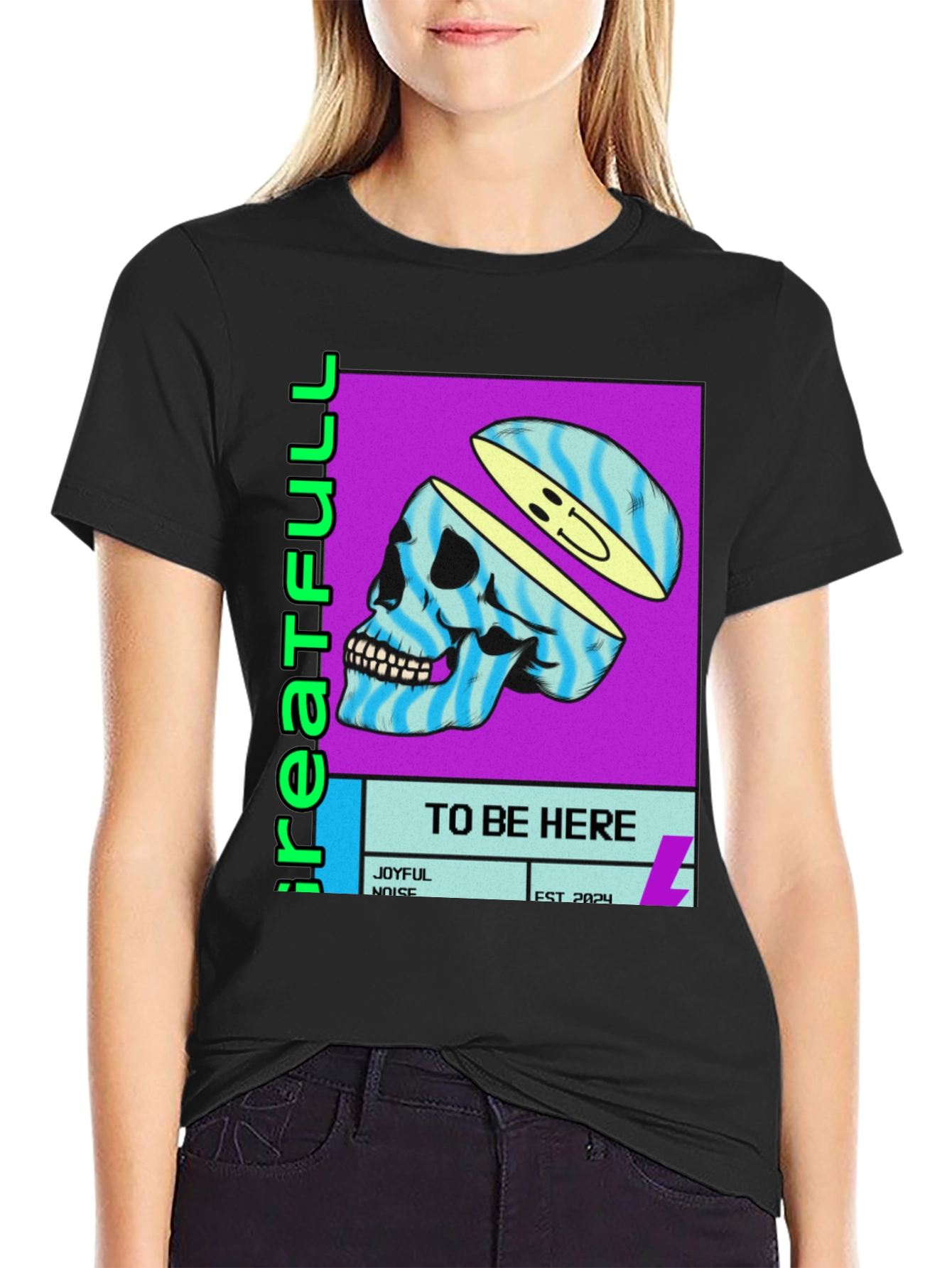 Greatefull Skull Graphic T-Shirt