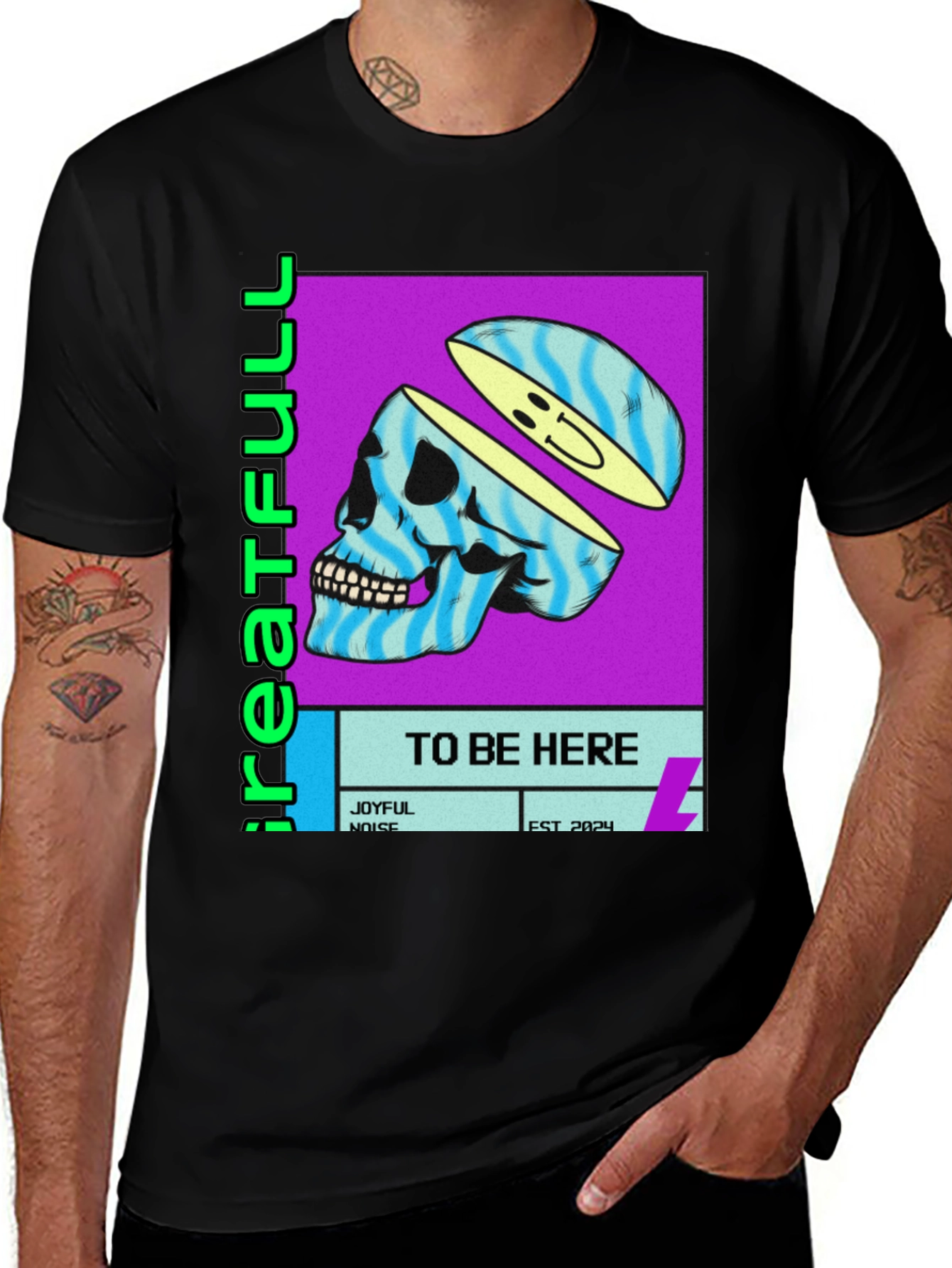 Greatefull Skull Graphic T-Shirt