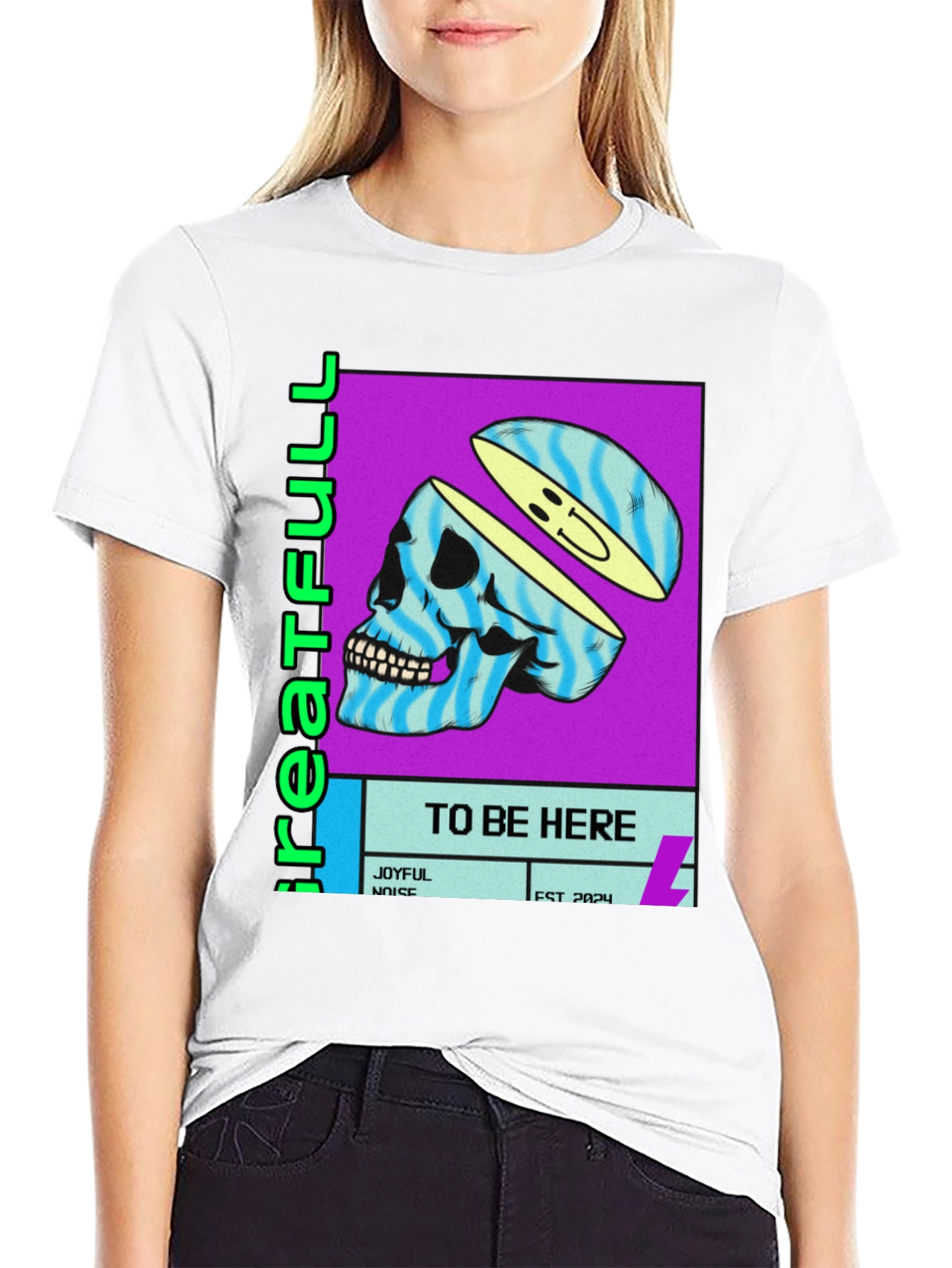 Greatefull Skull Graphic T-Shirt