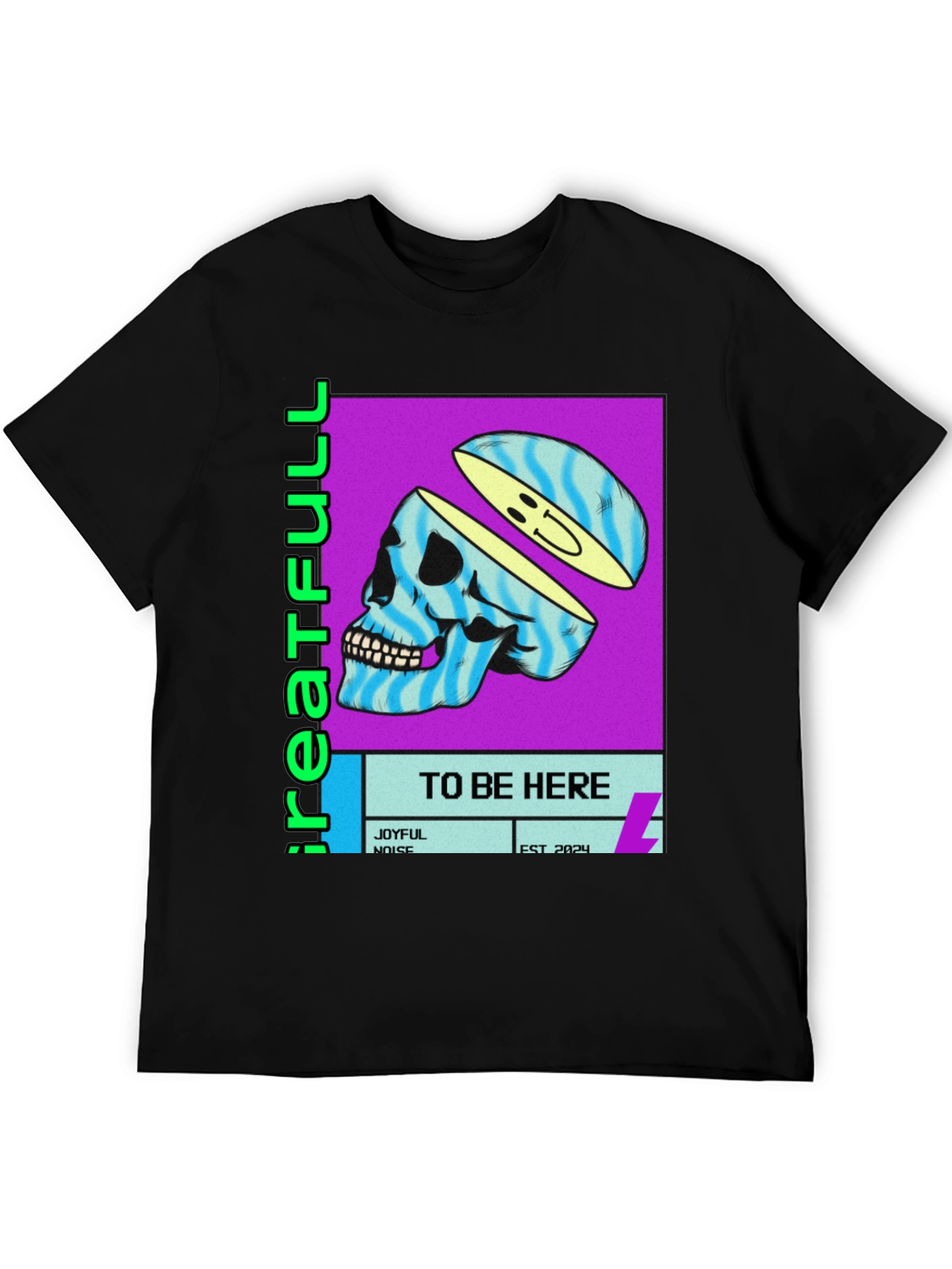 Greatefull Skull Graphic T-Shirt