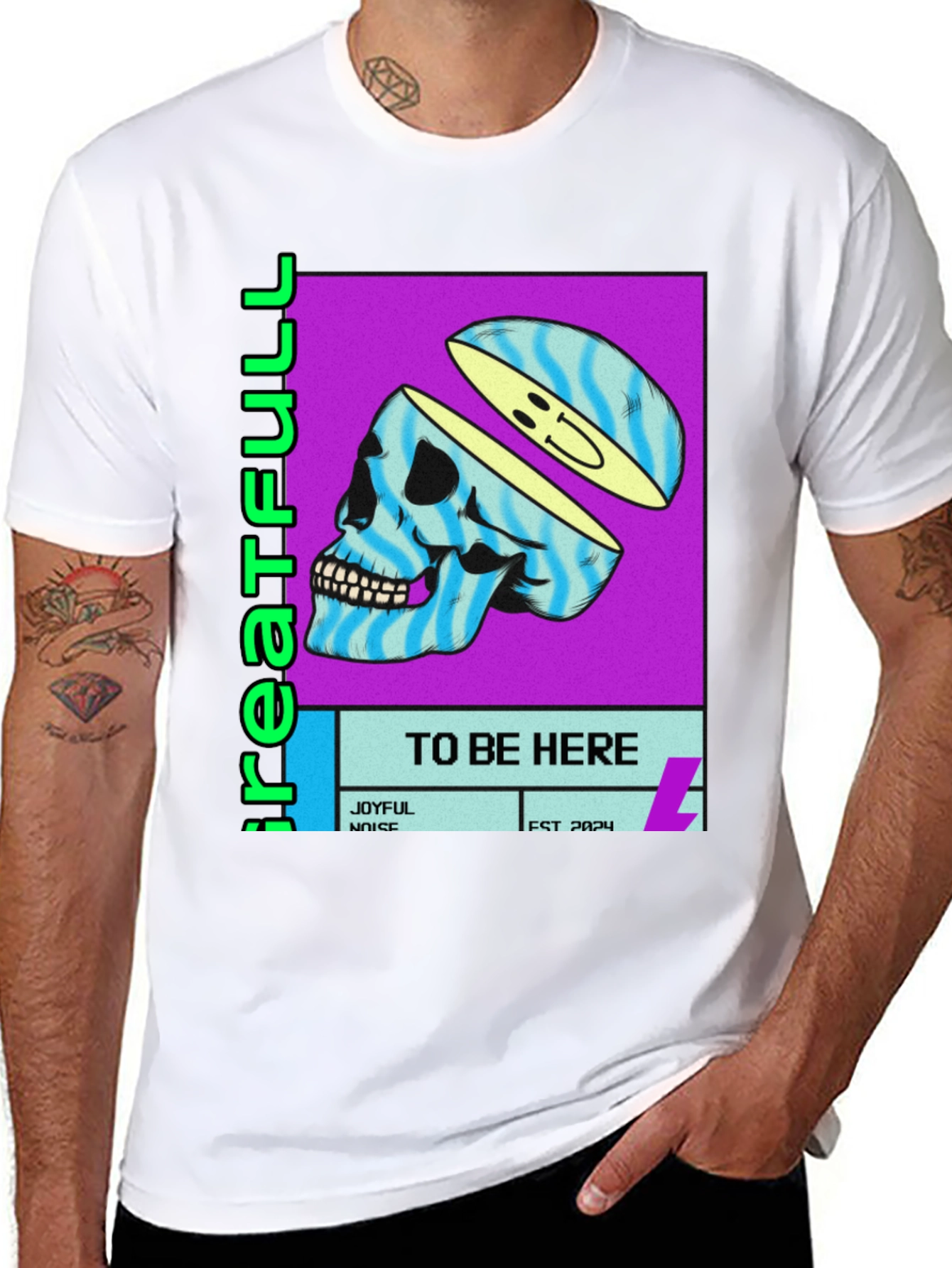 Greatefull Skull Graphic T-Shirt