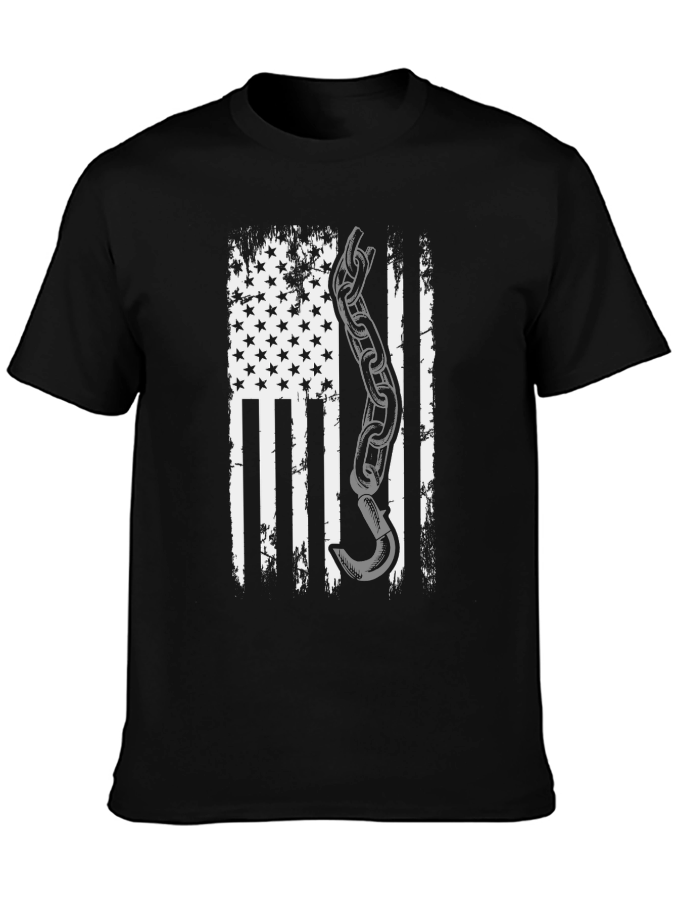American Flag Tow Truck Driver T-Shirt