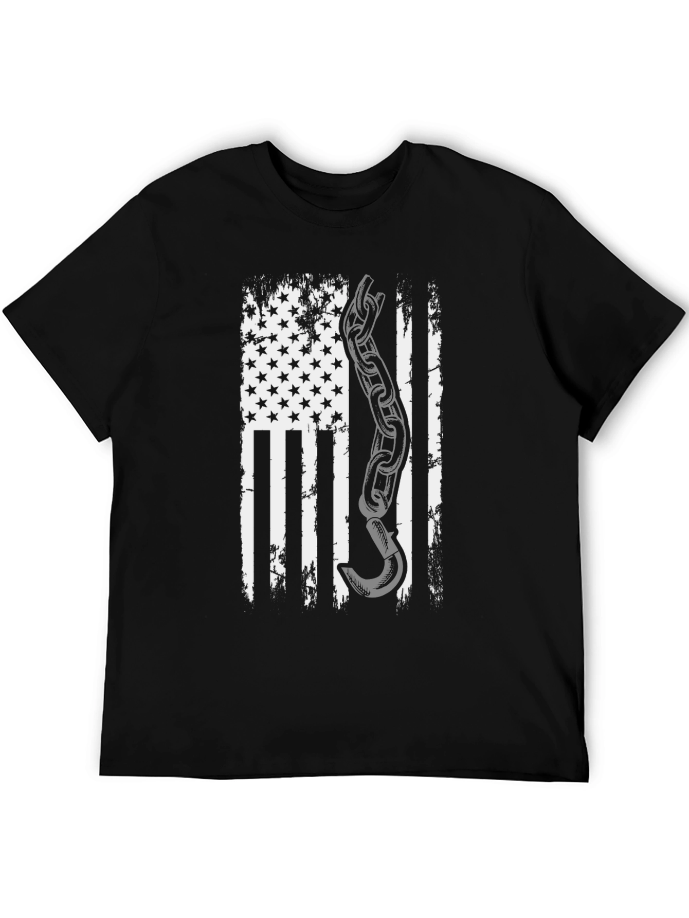 American Flag Tow Truck Driver T-Shirt