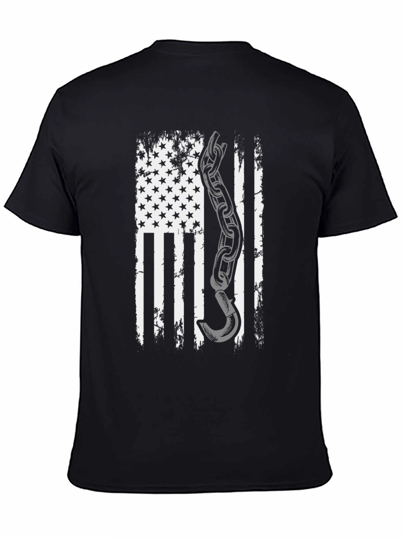 American Flag Tow Truck Driver T-Shirt