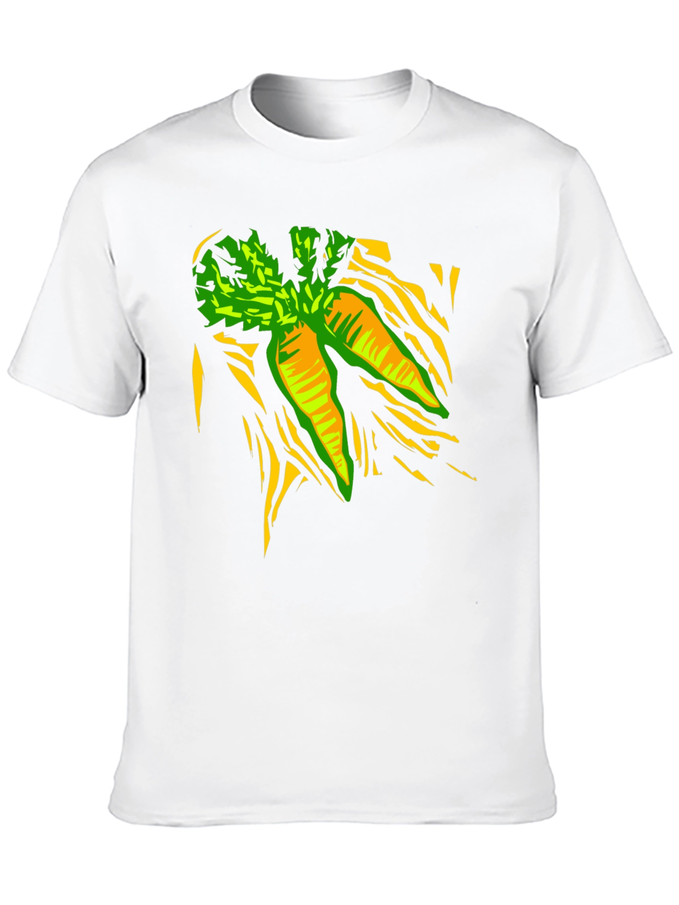 Carrot Graphic Print Black T-Shirt