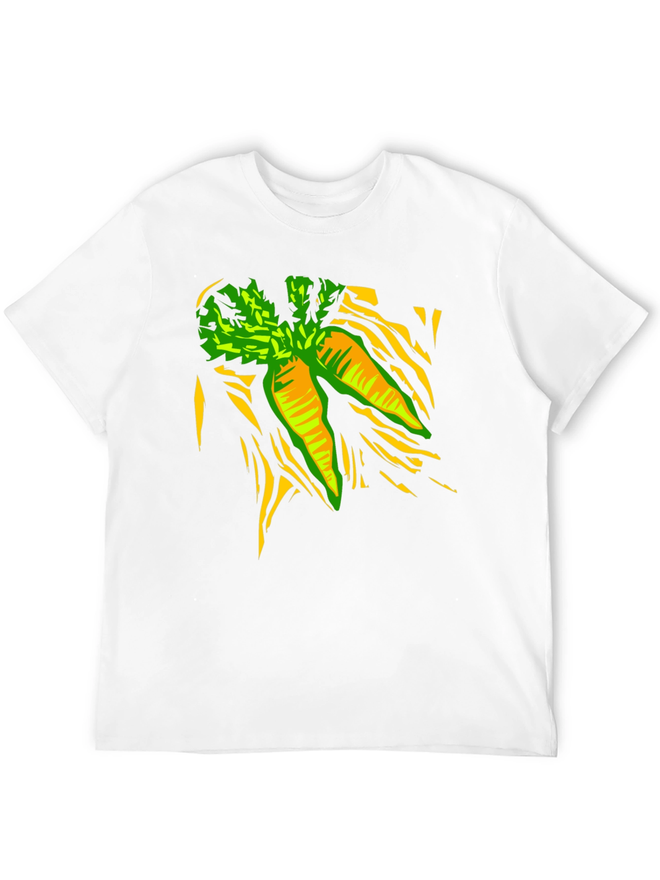 Carrot Graphic Print Black T-Shirt